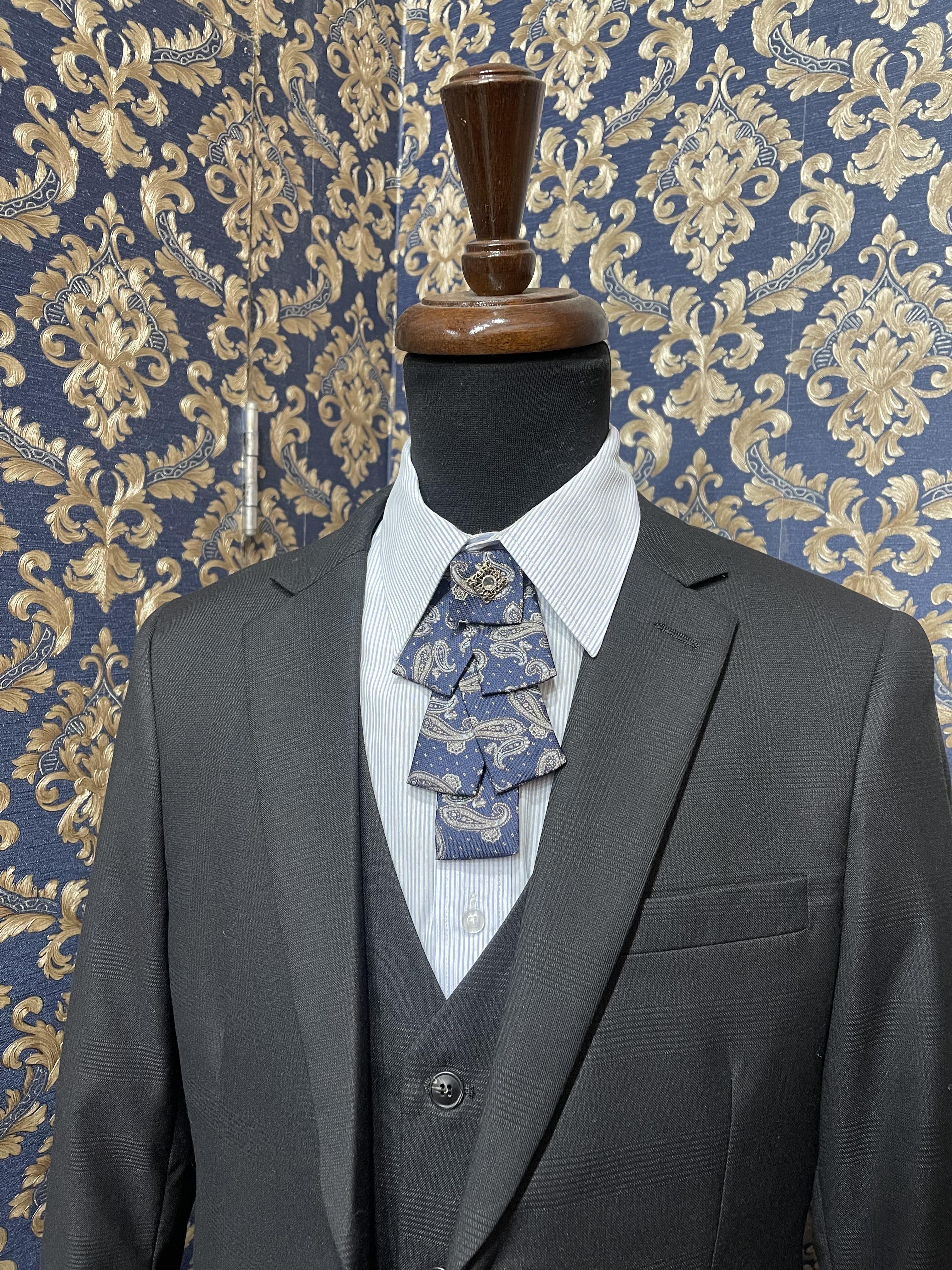 黑格紋 外套+褲子