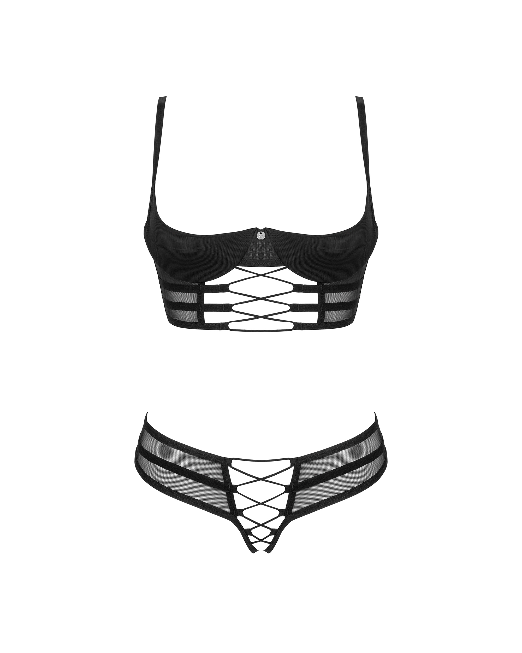 Obsessive - Roxelia 2-pcs crotchless set - XS/S/M/L