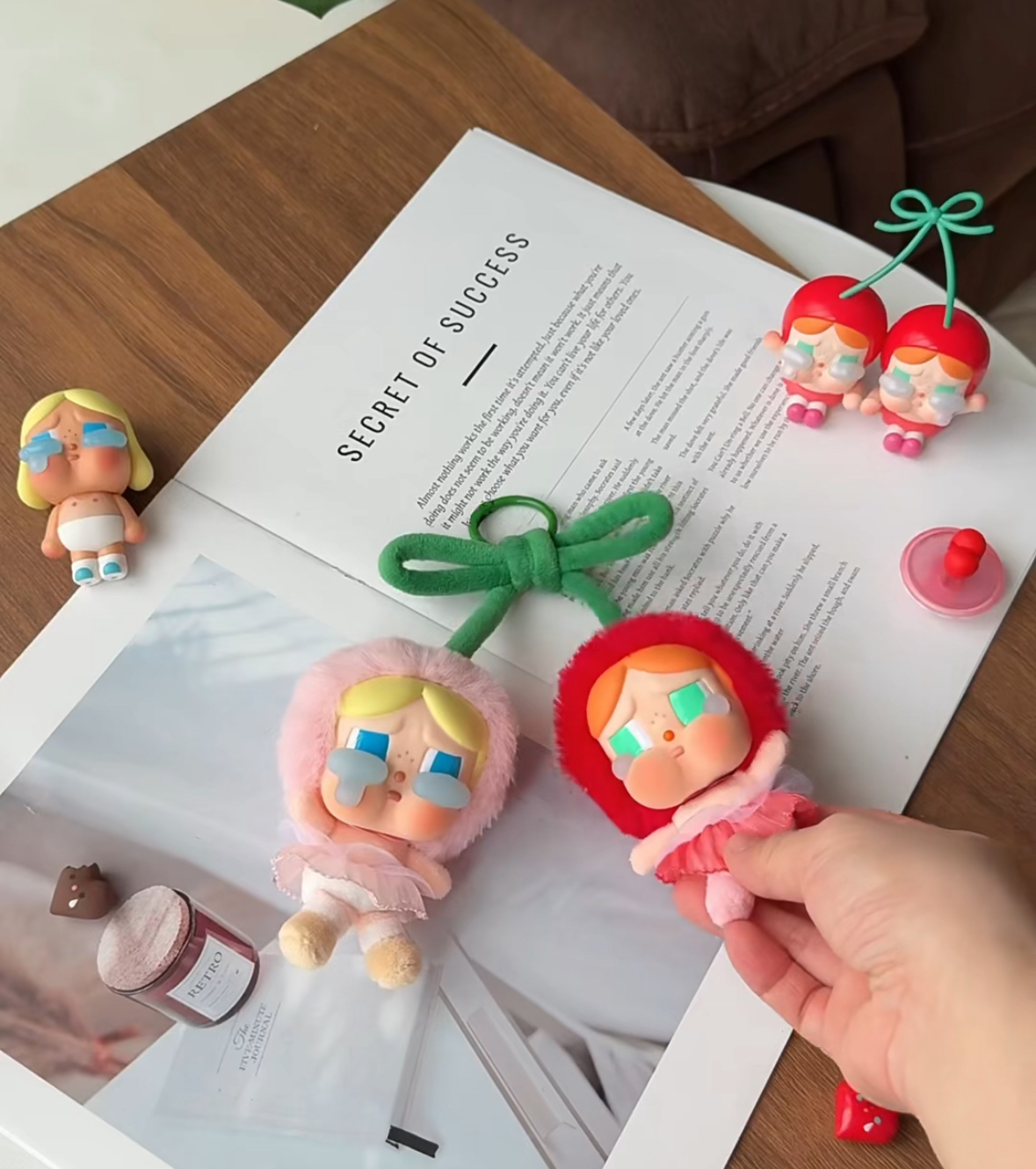 泡泡瑪特 Crybaby 愛神的眼淚系列 糖膠毛絨吊飾 吊卡 櫻桃 磁吸/預購