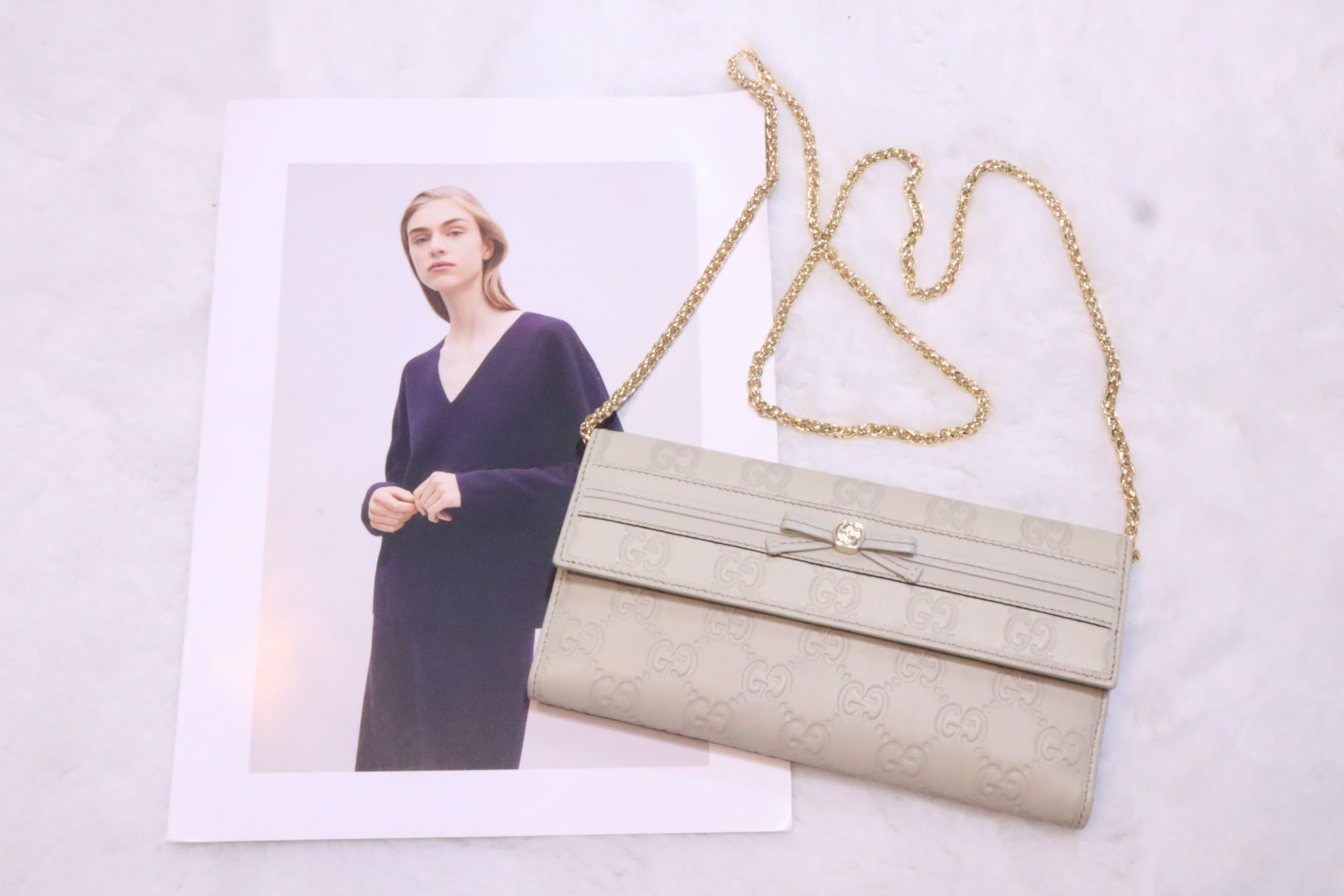 Gucci wallet白色老花🤍