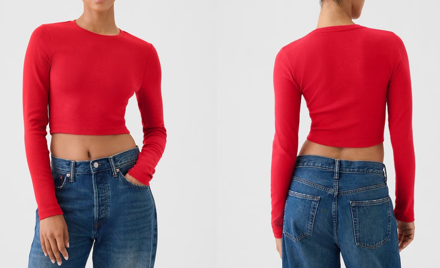 【預購】GAP Modern Cropped G012822 女裝長袖tee