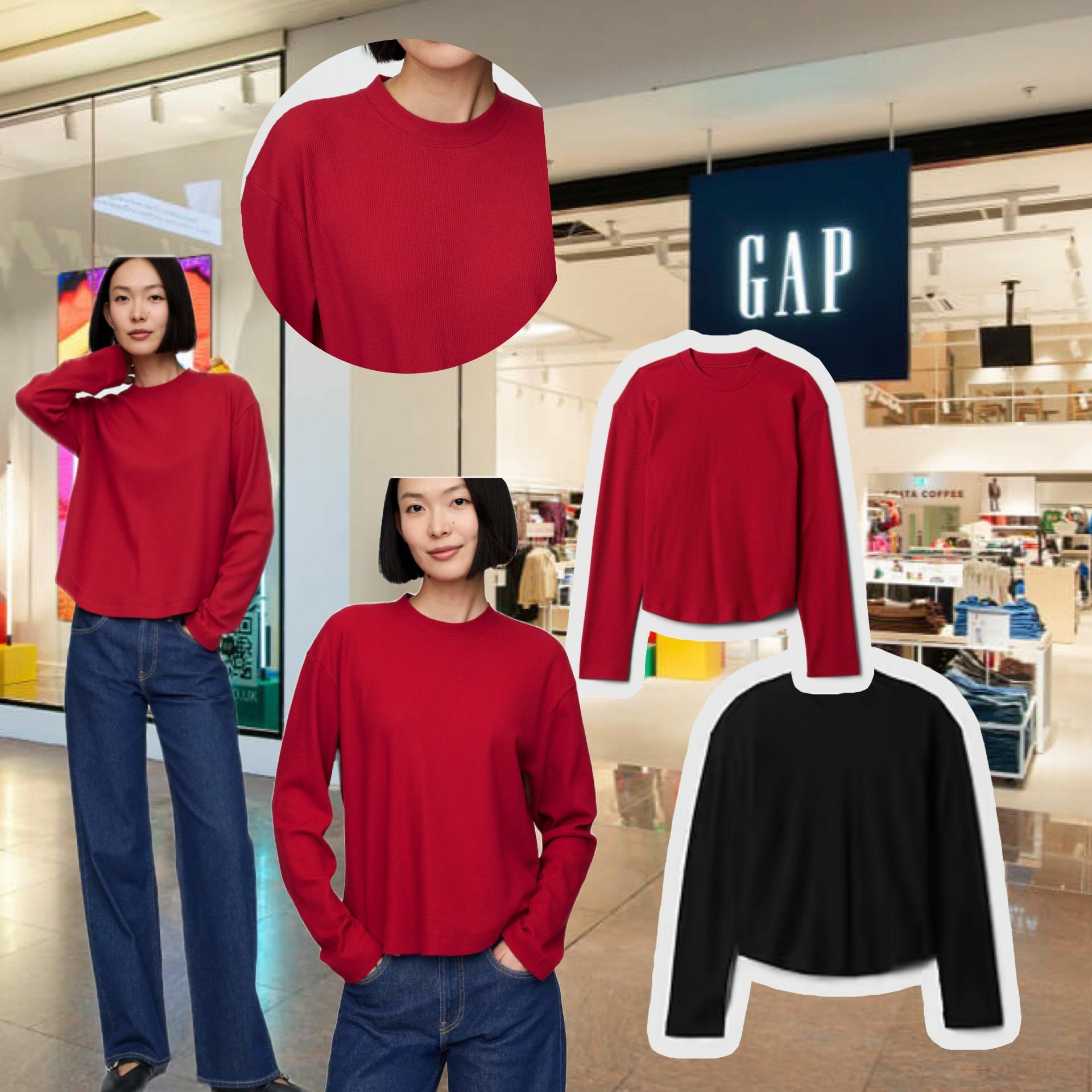 【預購】GAP Oversized  G012827 女裝長袖tee