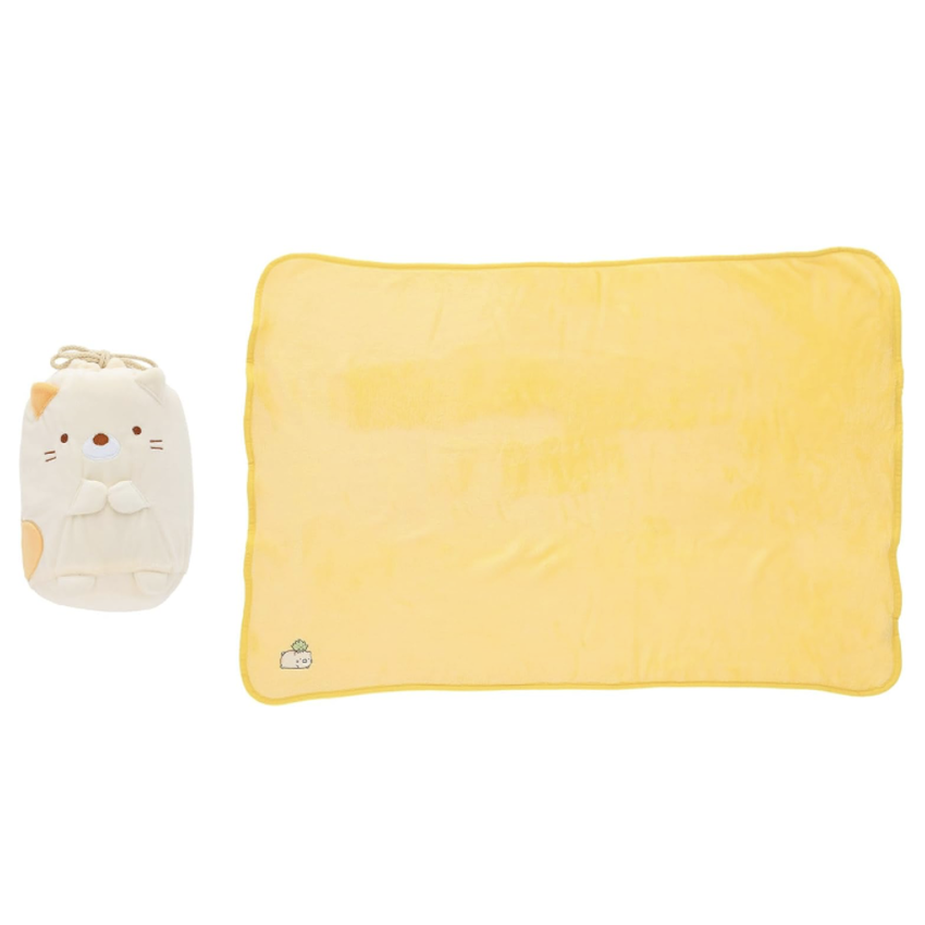 日本角落生物速乾浴巾 (附收納袋) - 貓咪