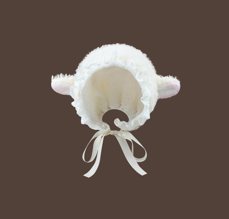 HK07 精選日系可愛絨毛羊雷鋒帽