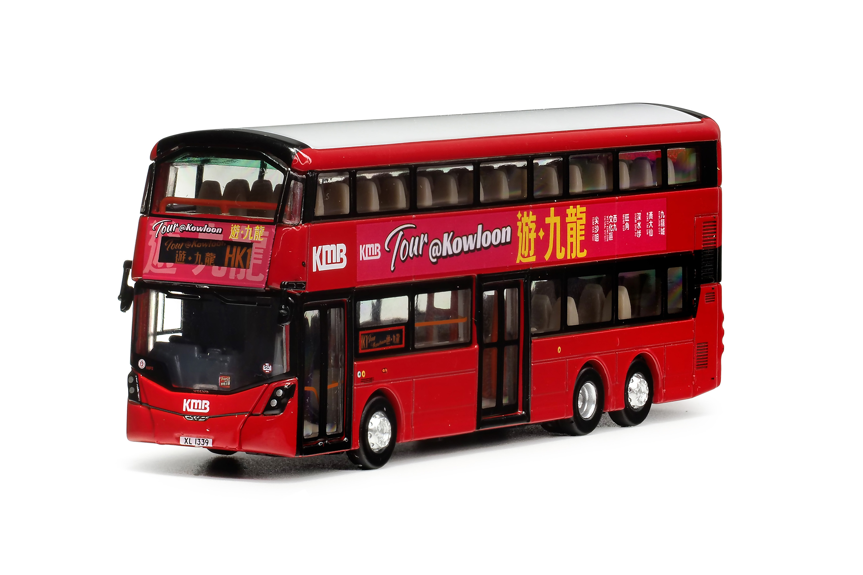 KMB2024136 1:120 九巴富豪B8L前衛雙子星三型歐盟六代12米 (HK1 遊‧九龍)