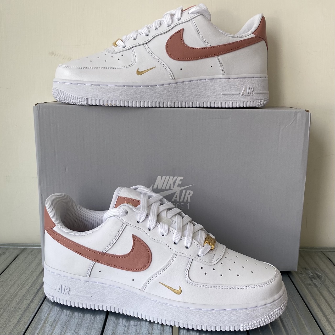 WMNS AIR FORCE1 乾燥美瑰小金勾 CZ0270-103