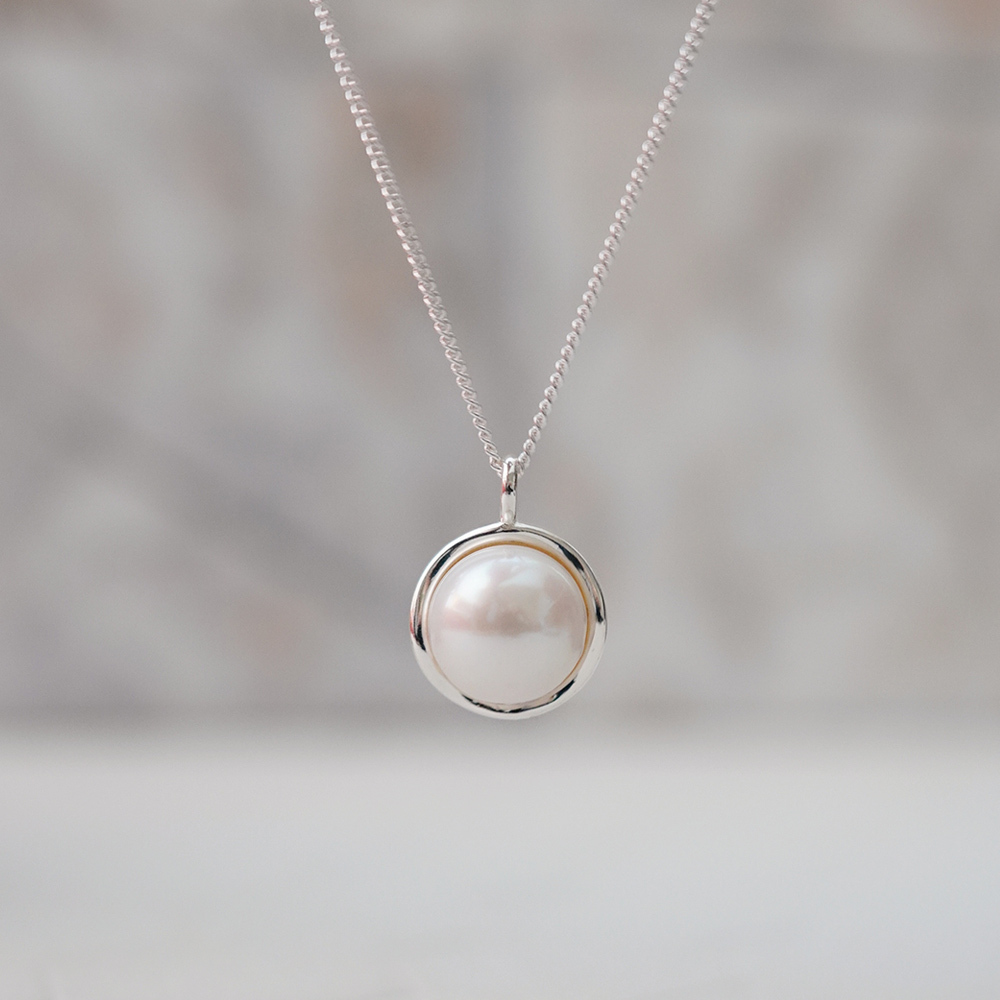 純真淡水珍珠純銀項鍊/ SN927 情人節禮物 簡約 優雅 氣質 聖誕節禮物禮盒