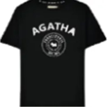 [S] AGATHA 24 NEW short sleeve 08, Black, AGT845-008-Black (SAG652)
