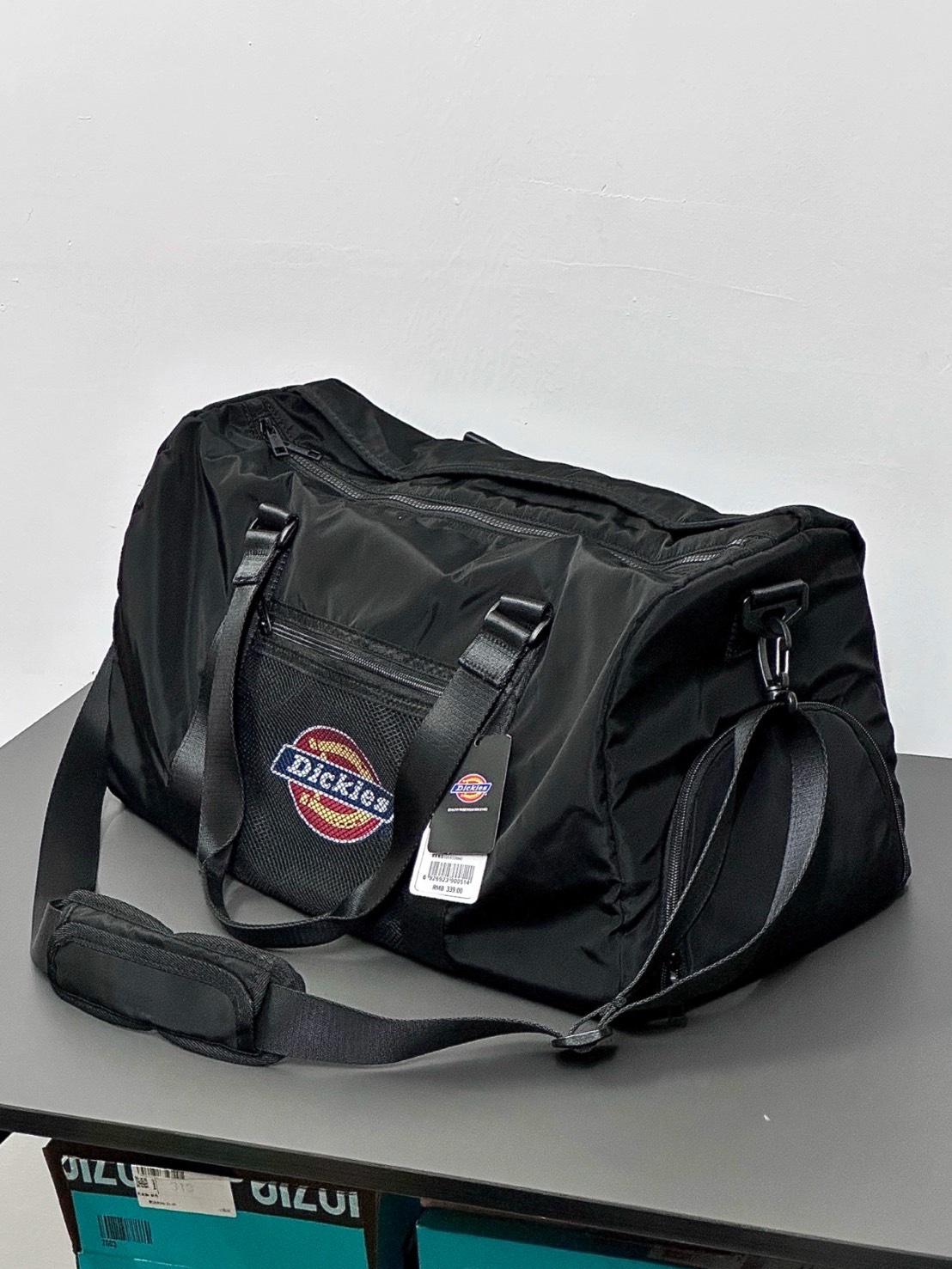 DICKIES 健身包 旅行袋 大容積 出國行李袋 質感黑 冰川白灰 DK-C033