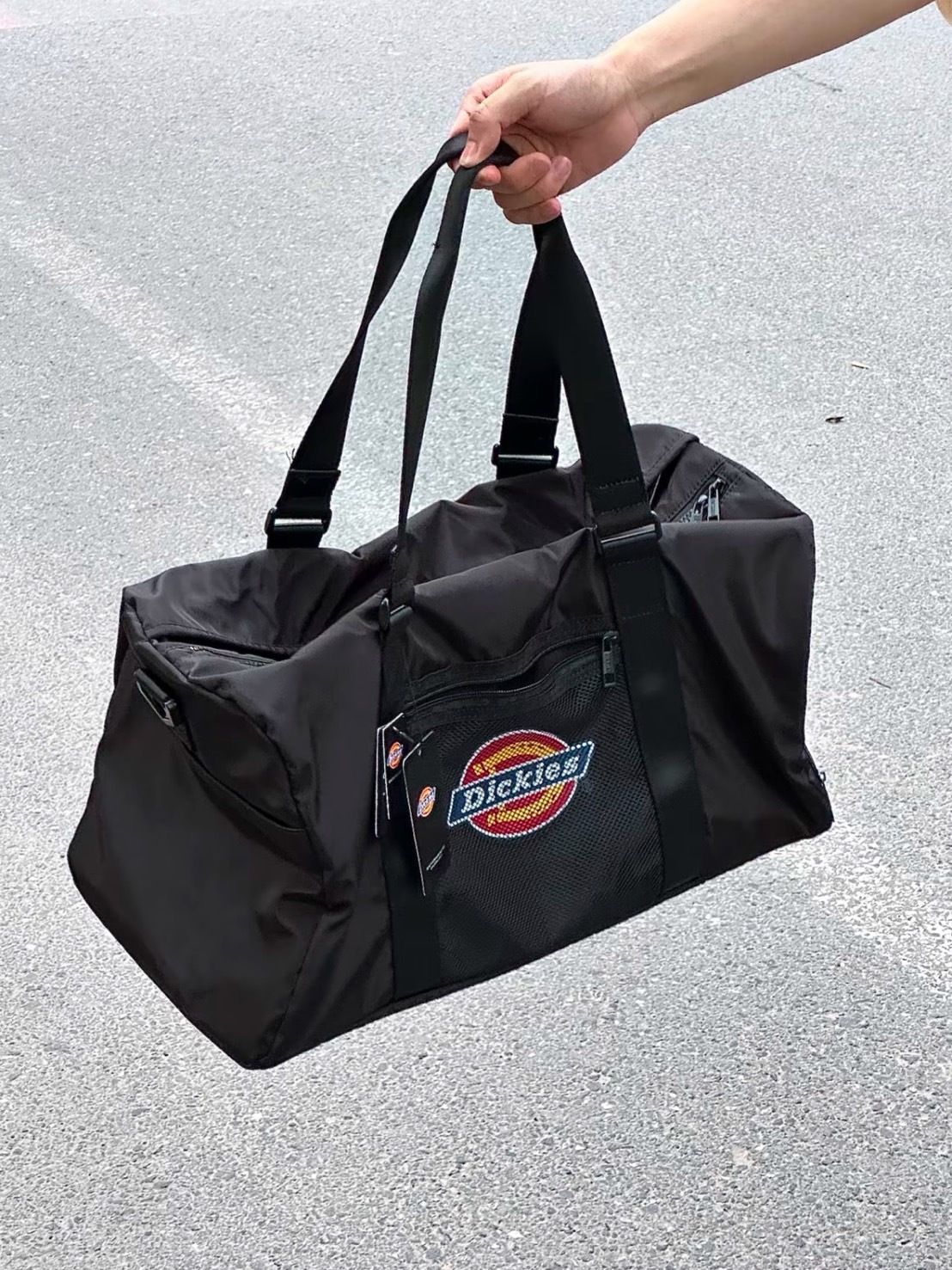 DICKIES 健身包 旅行袋 大容積 出國行李袋 質感黑 冰川白灰 DK-C033