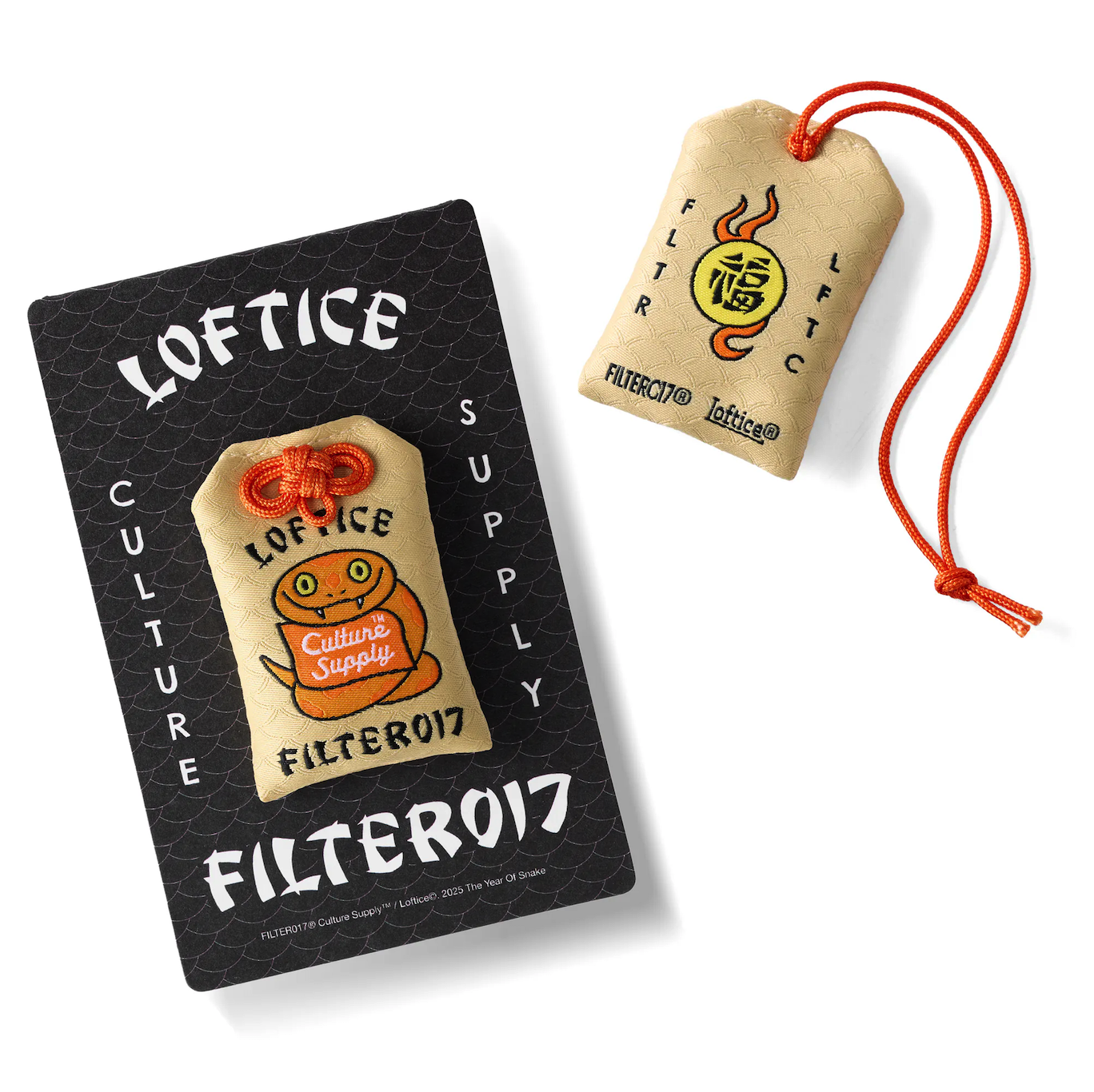 【現貨】FILTER017® X Loftice® 蛇年限定企劃 Limited Snake Graphic Omamori / 蛇年御守袋