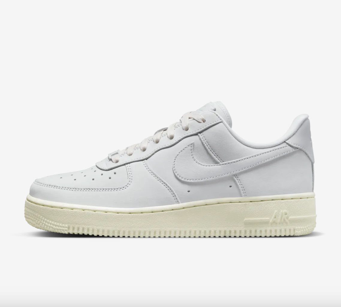 【APAIR】出清 NIKE WMNS AIR FORCE 1 PRM MF AF1 灰白 奶油底 米白 奶油 DR9503-100
