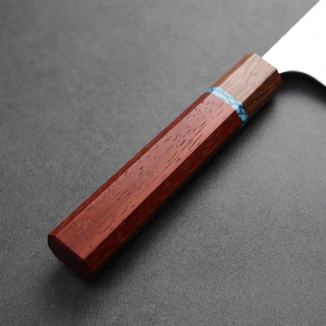 加藤義實 水波 牛刀 240mm SG2粉末HSS鋼 藍松石環