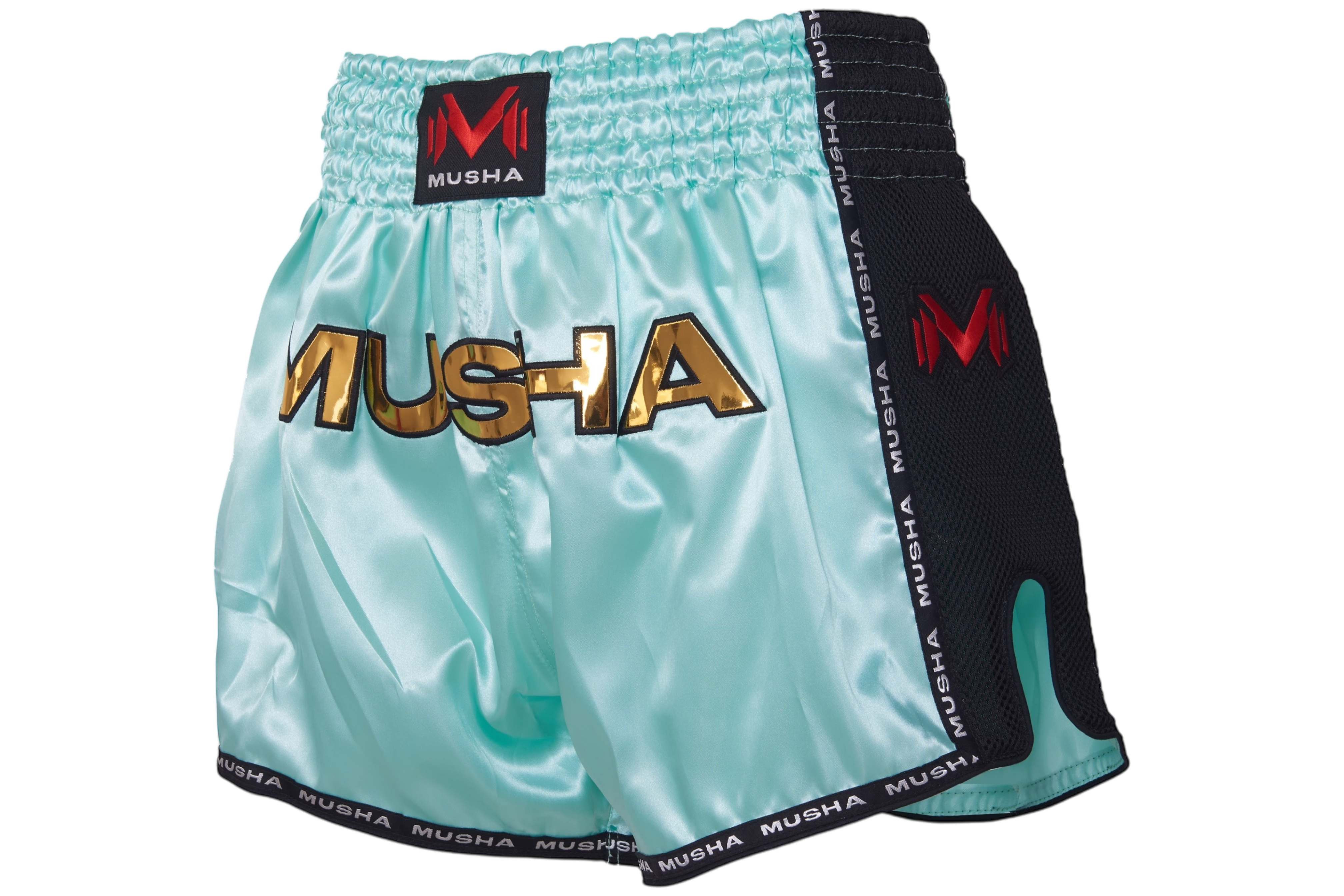 MUSHA 泰拳褲 V2-薄荷綠金