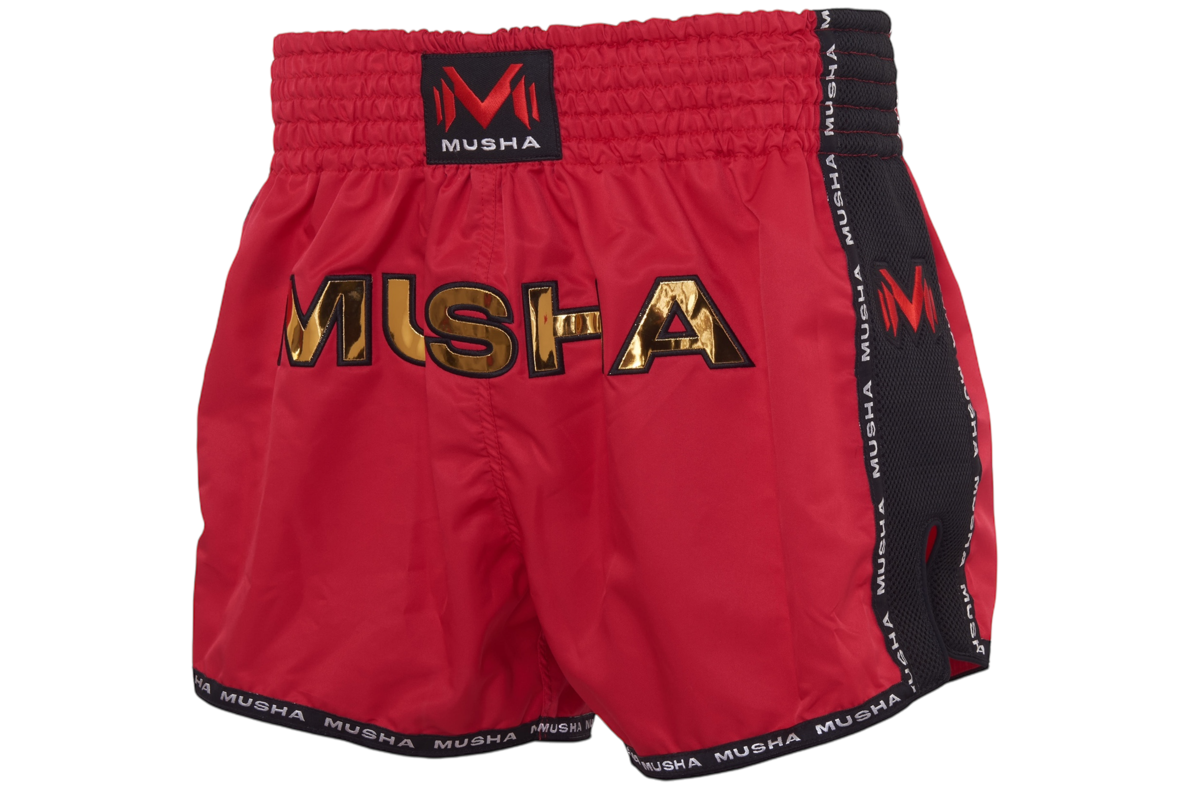 MUSHA 泰拳褲 V2-紅金