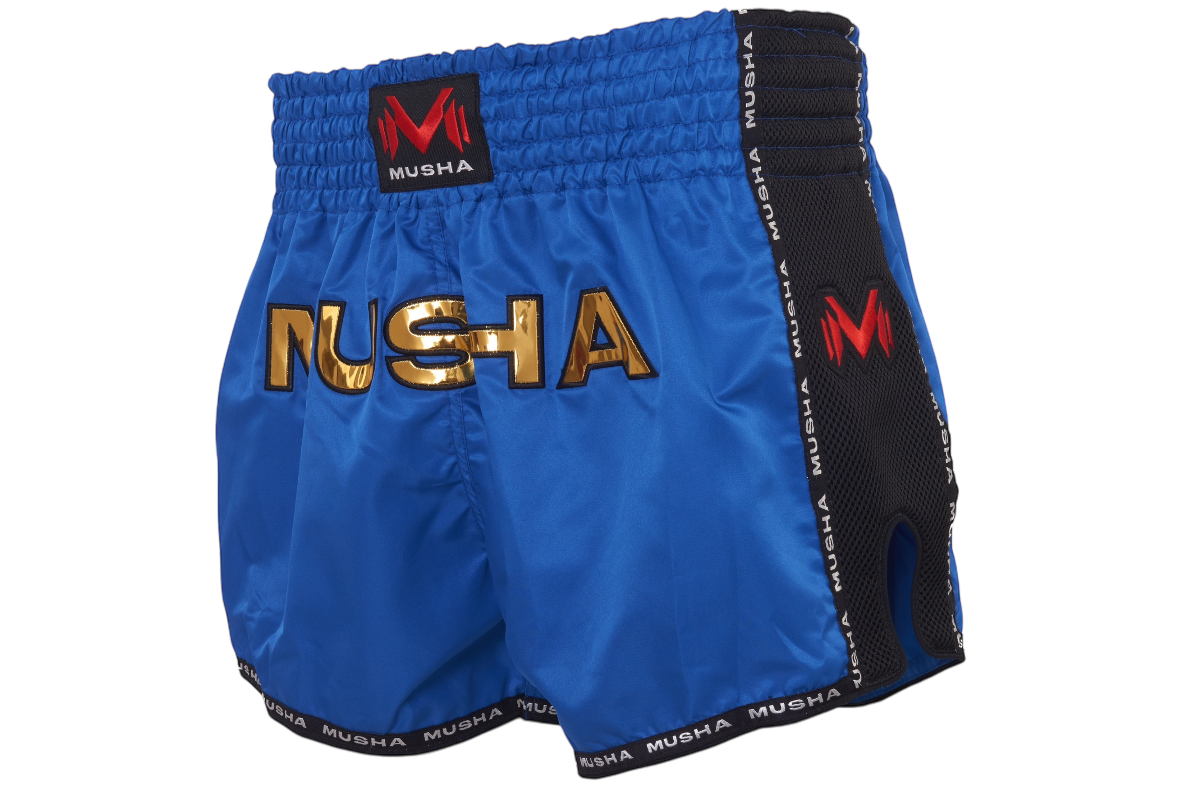 MUSHA 泰拳褲 V2-藍金