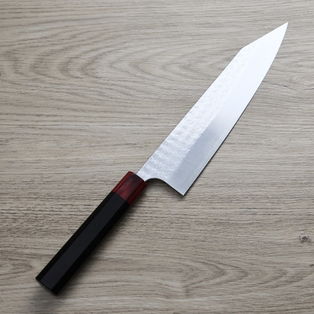 加藤義實 水波 切付牛刀 240mm SG2粉末HSS鋼