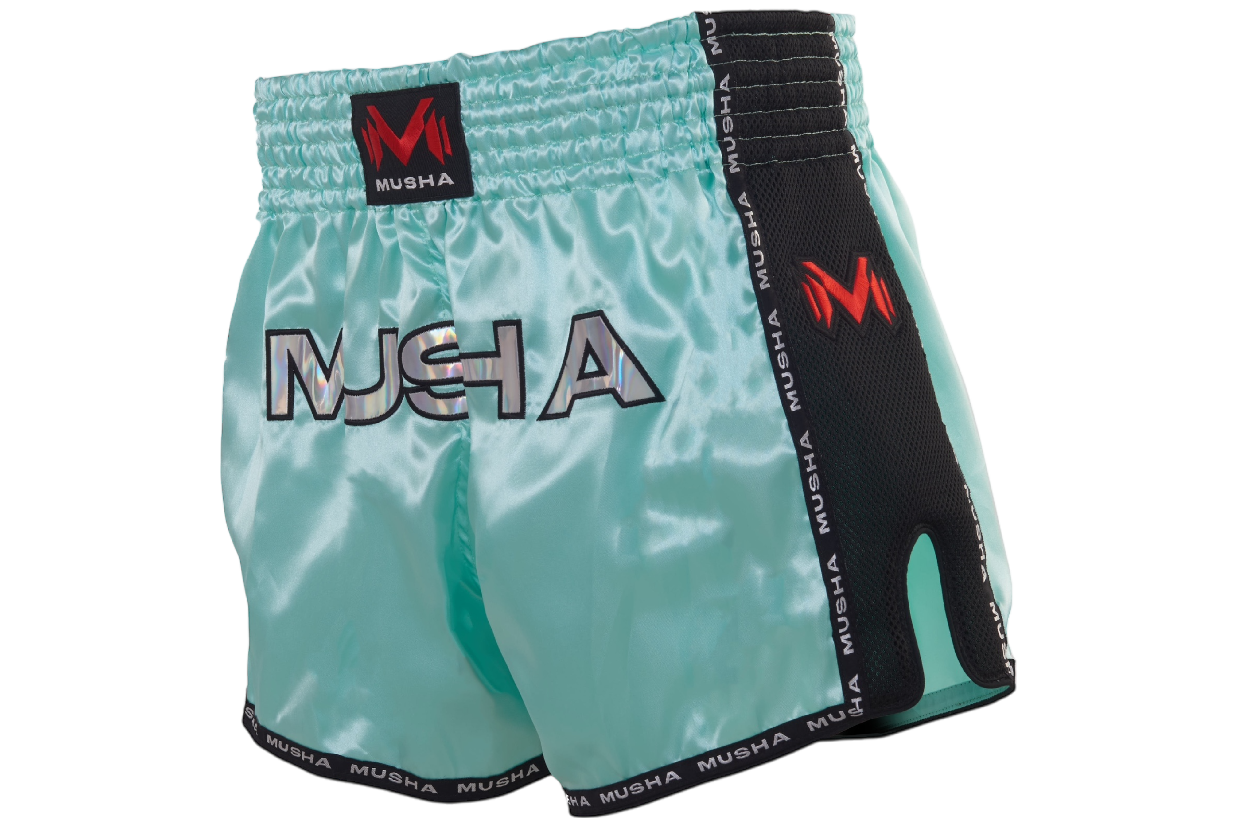 MUSHA 泰拳褲 V2-薄荷綠銀