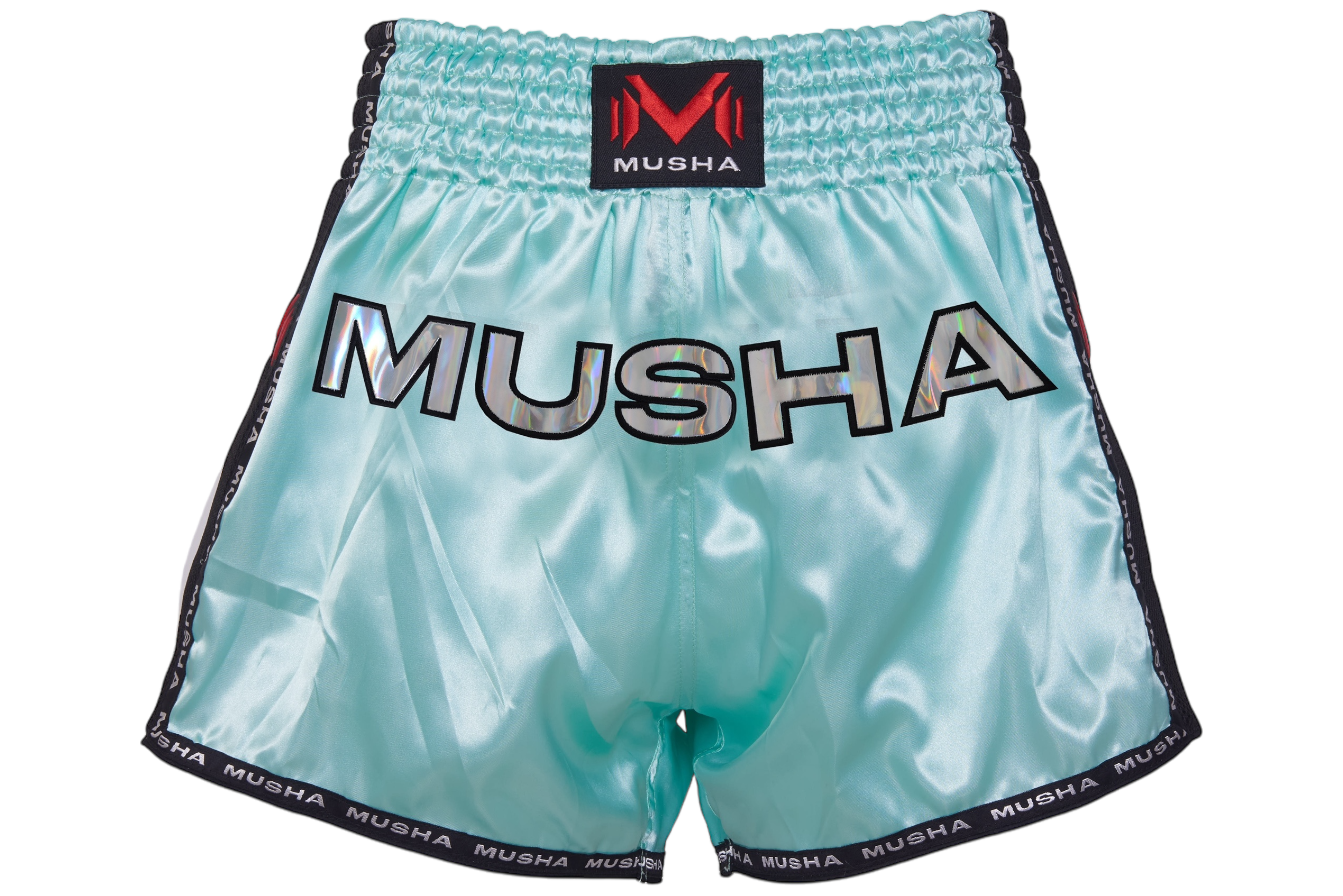 MUSHA 泰拳褲 V2-薄荷綠銀