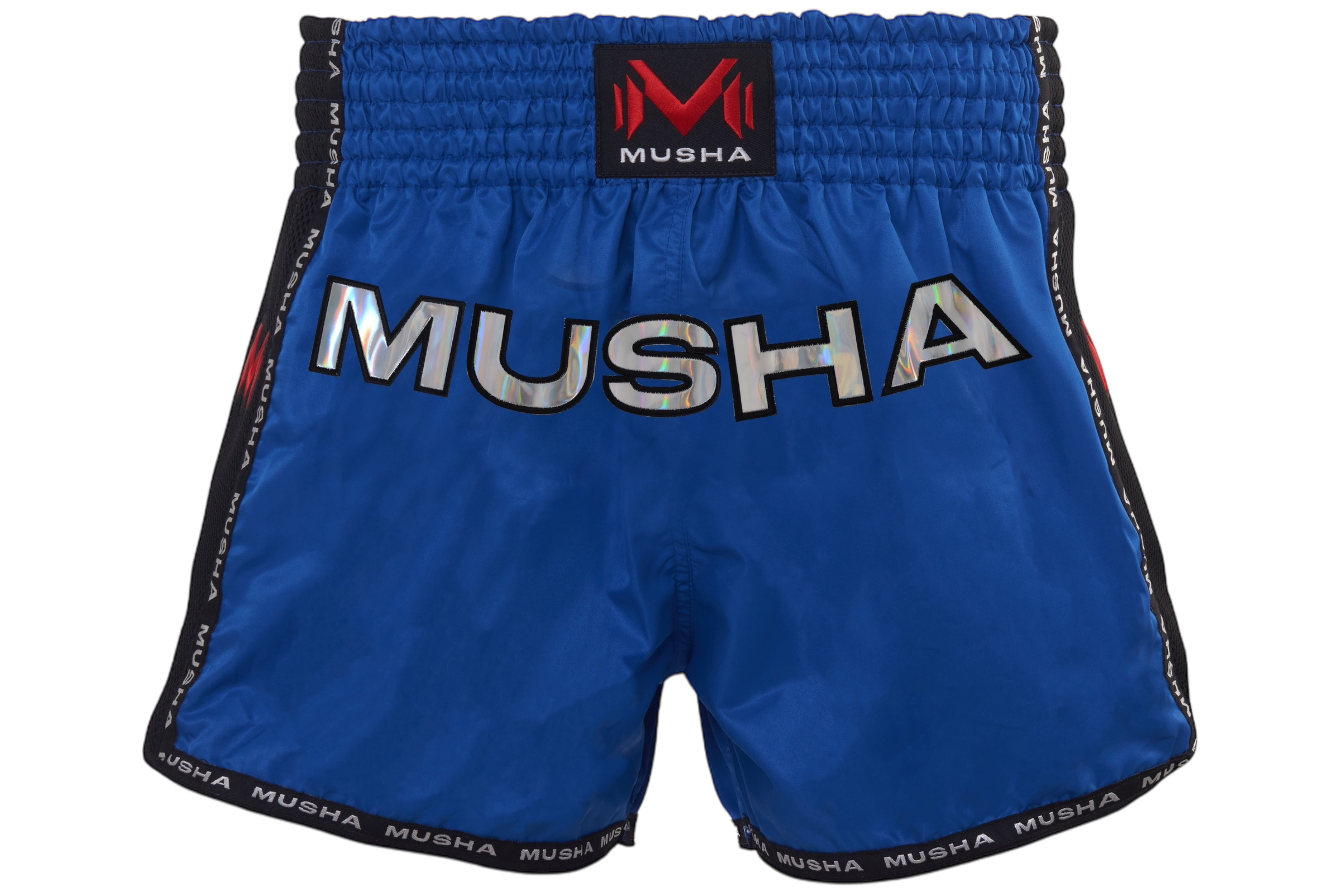 MUSHA 泰拳褲 V2-藍銀