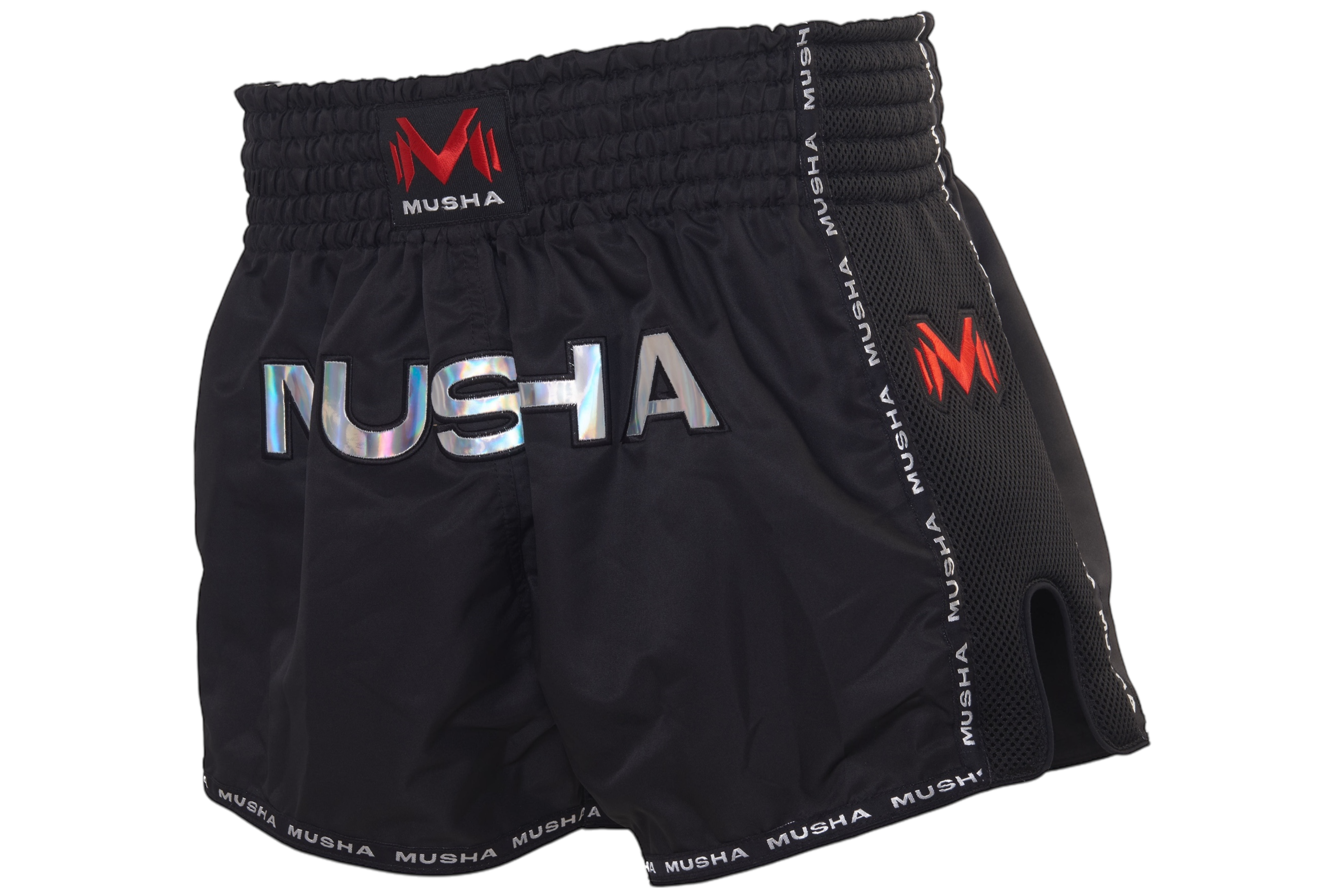 MUSHA 泰拳褲 V2-黑銀