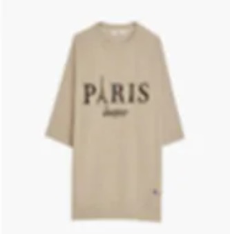 [S] AGATHA Eiffel Tower Paris 5-Part Sweatshirt, Beige, AGT137-101-Beige (SAG702)