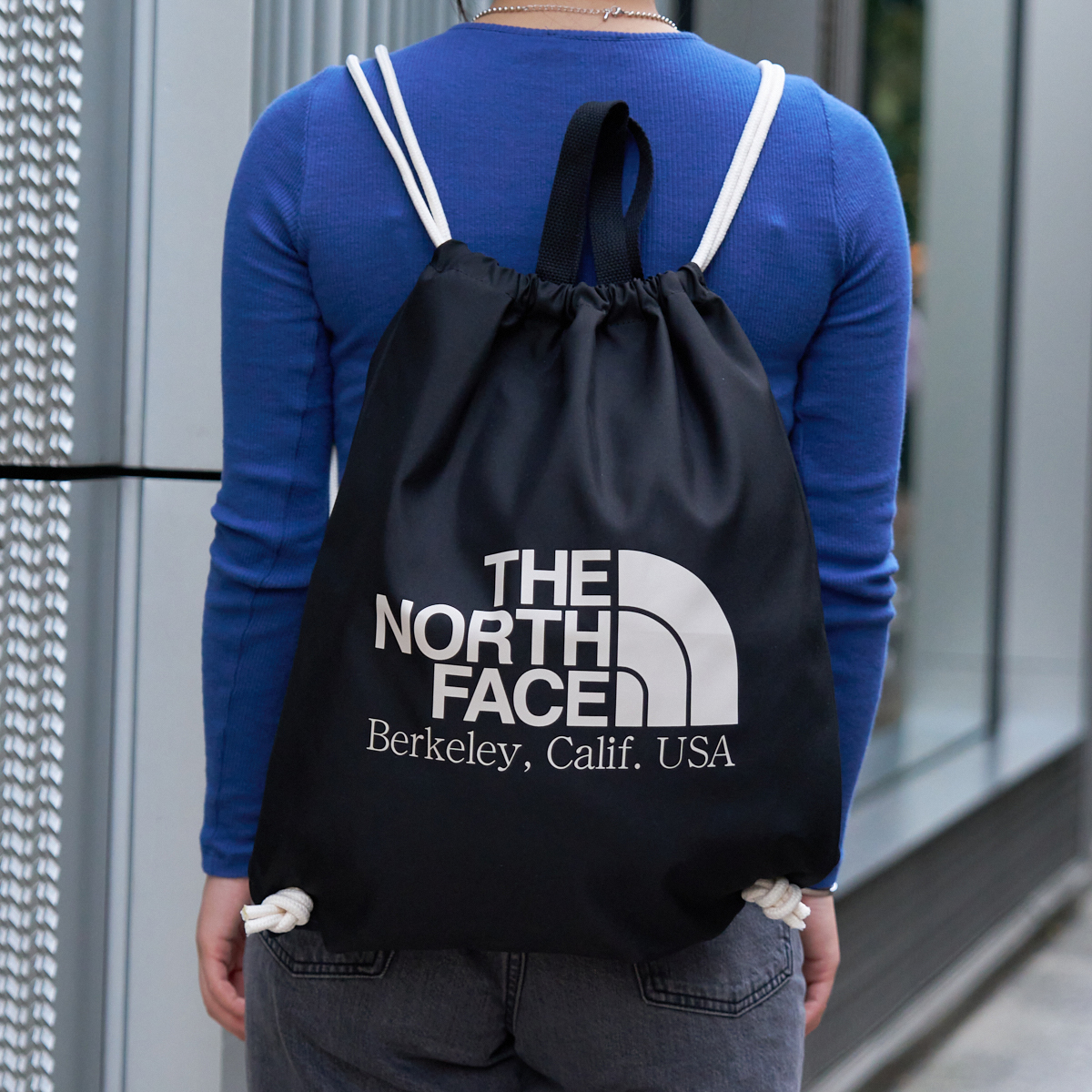 【現貨】THE NORTH FACE 北臉 白標 BIG LOGO 手提 束口袋 背包 背袋 NN2PQ13