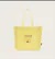 [S] AGATHA Slogan Eco Bag, Yellow, AGTB146-703-Yellow (SAG718)