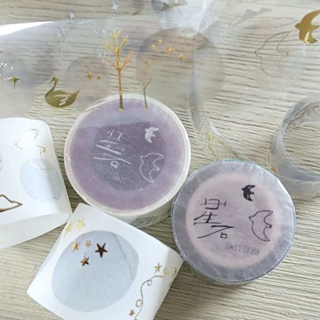 立夏．星石 Heart Stone 3.5亮面PET/和紙膠帶 <整捲/分裝(2循環)>