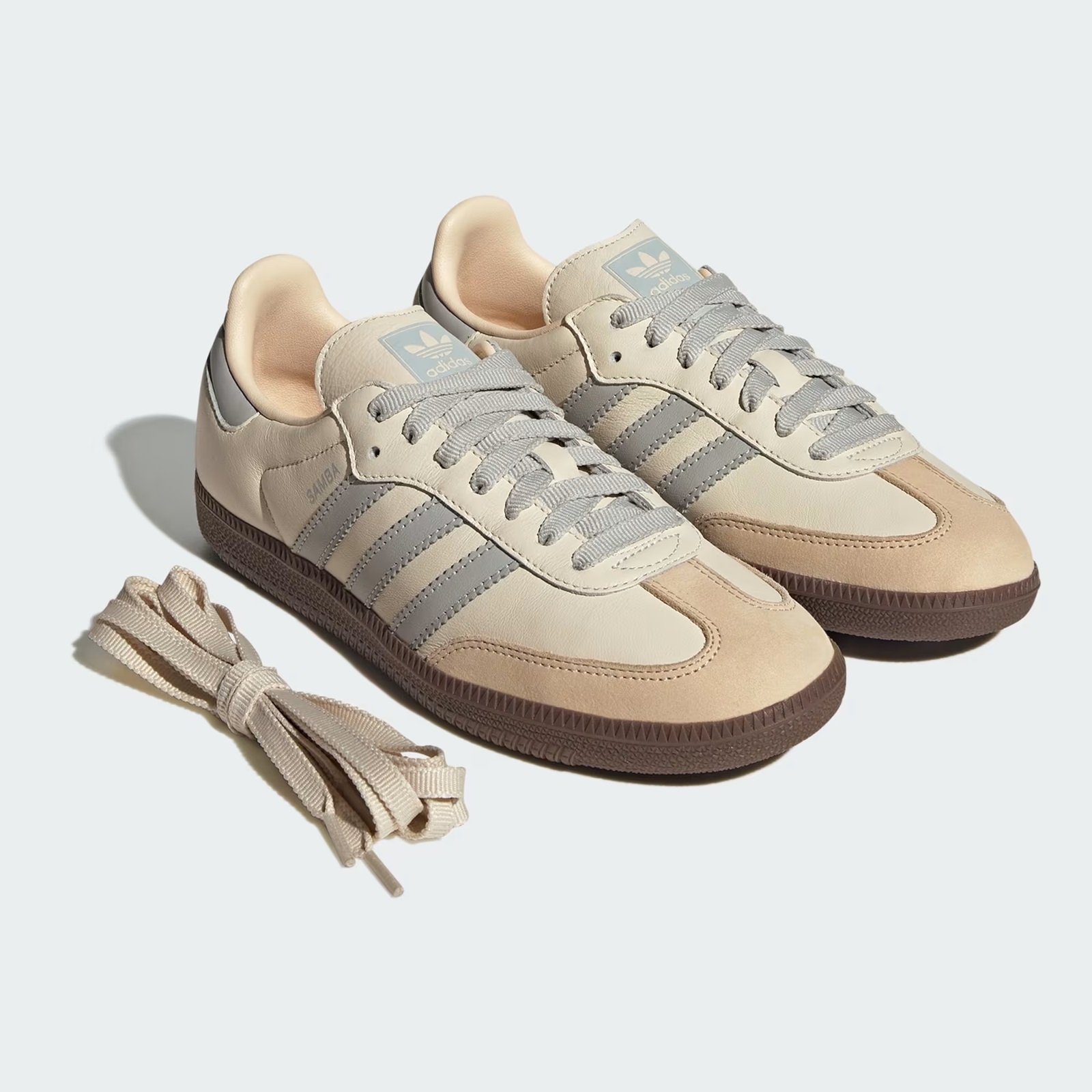 [現貨] Adidas Samba Women Cream Silver | JH7299