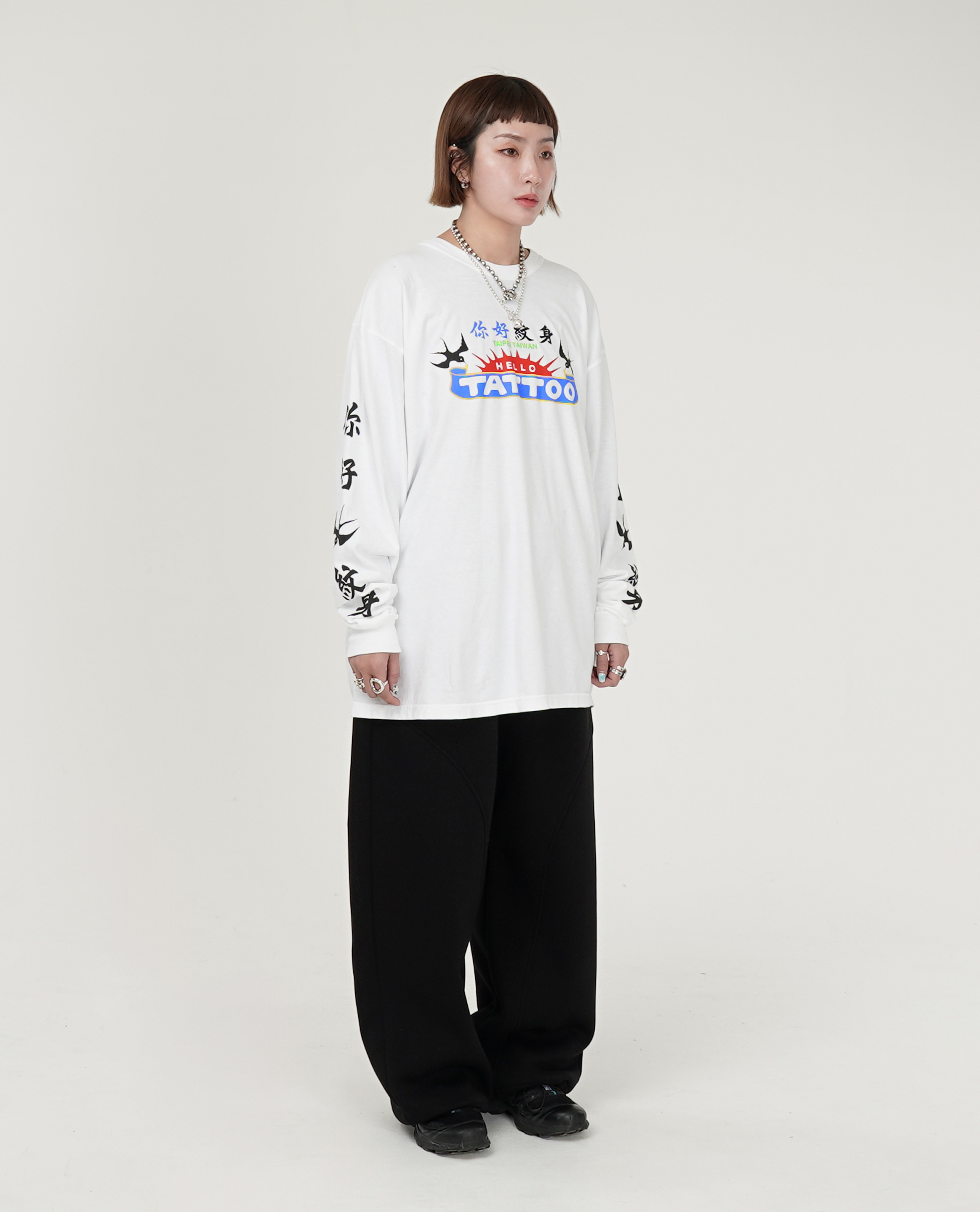 HELLO TATTOO STUDIO Sunrise Long Sleeve T-Shirt - 24 LNY