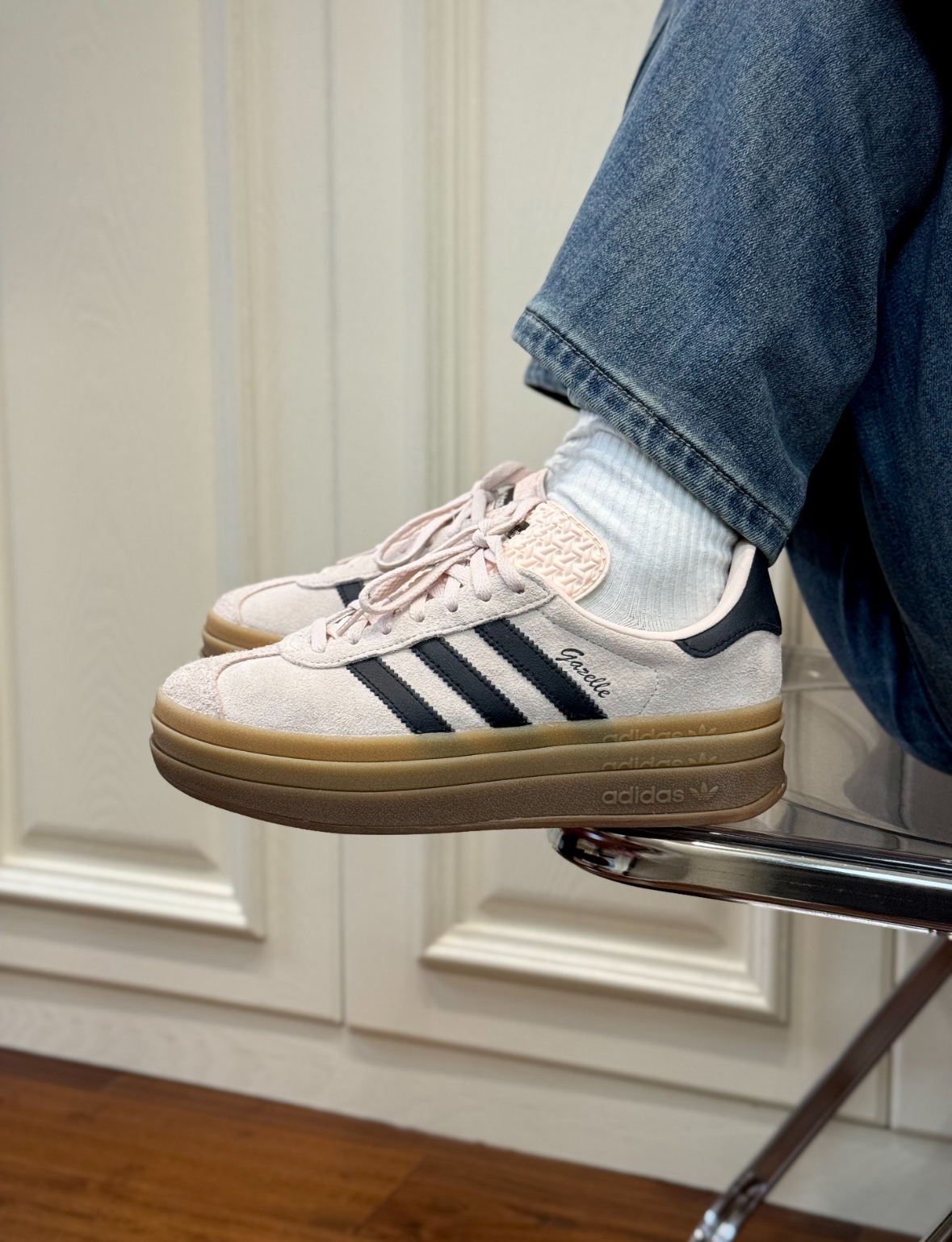 Adidas Originals Gazelle Bold 玫瑰粉色 麂皮 厚底 焦糖底 IE0429/預購