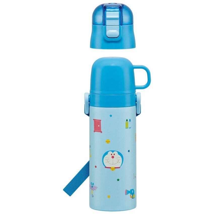 日本 Skater 超軽量 2WAY 保溫保冷直飲水壺 - 多啦A夢