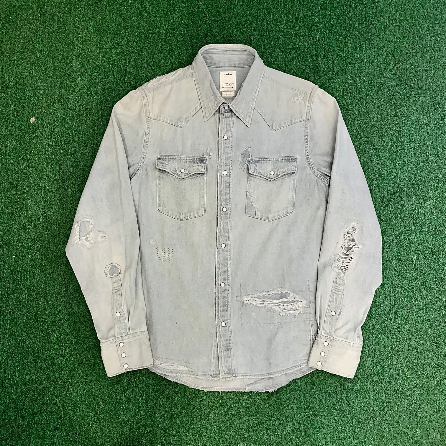 最後價格 LAST PRICE SALE: VISVIM SOCIAL SCULPTURE SHIRT CRASH L/S - SIZE 2 IN STOCK NOW (現貨發售中)