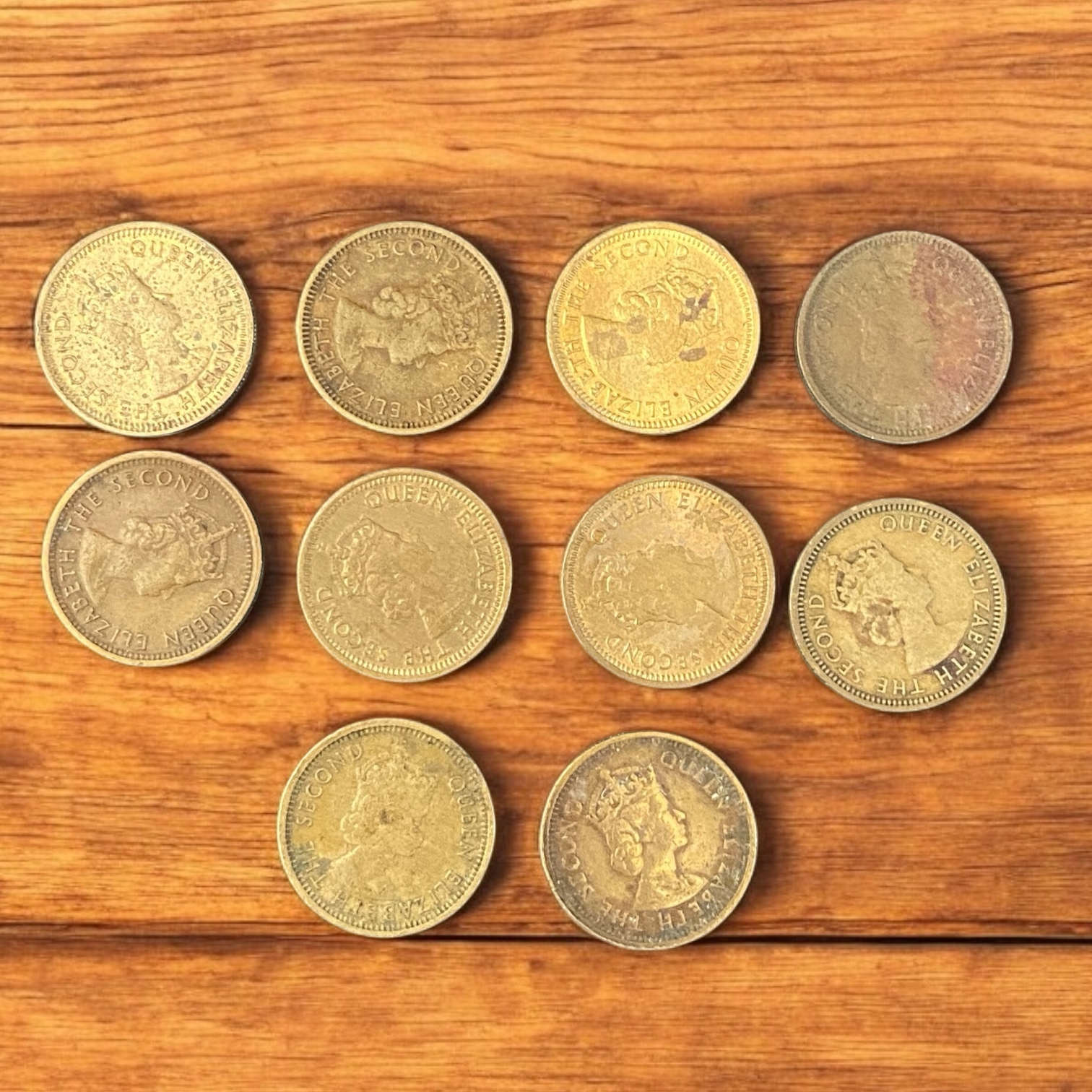 1958-1972 Queen Elizabeth II Five Cents 10 Pieces