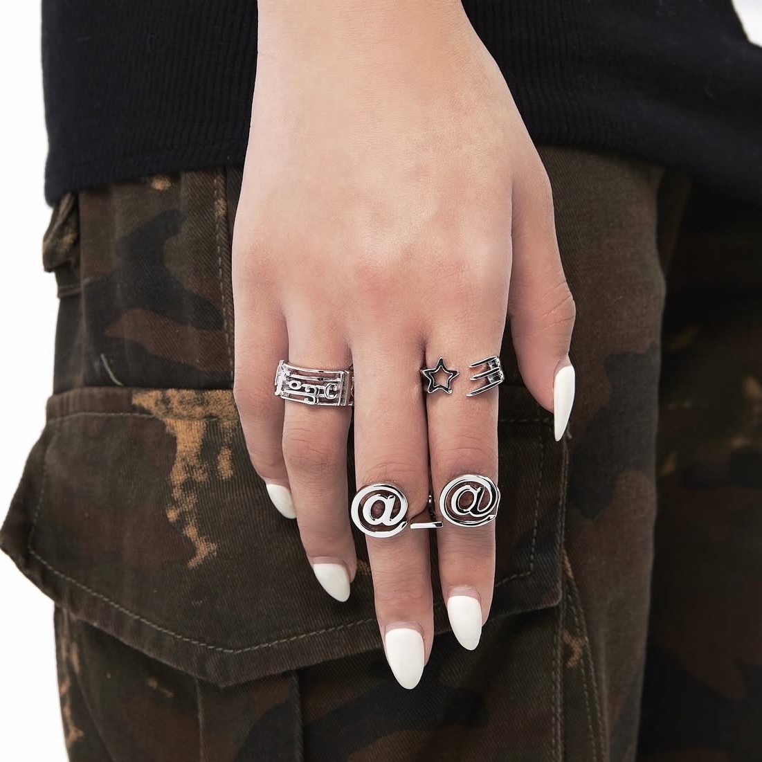 Fe3c ☆彡Ring 流星 顏文字 戒指