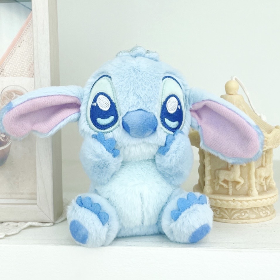 代購 DISNEY 迪士尼 史迪奇&安琪 吊飾 毛絨掛件  /預購