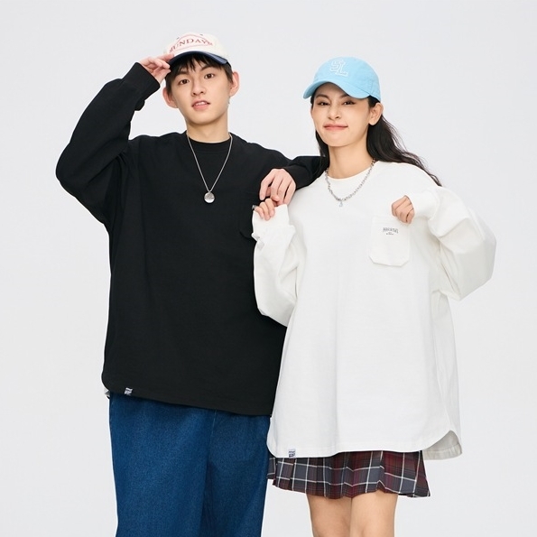 2M20 基礎百搭單口袋素色棉TEE 兩色