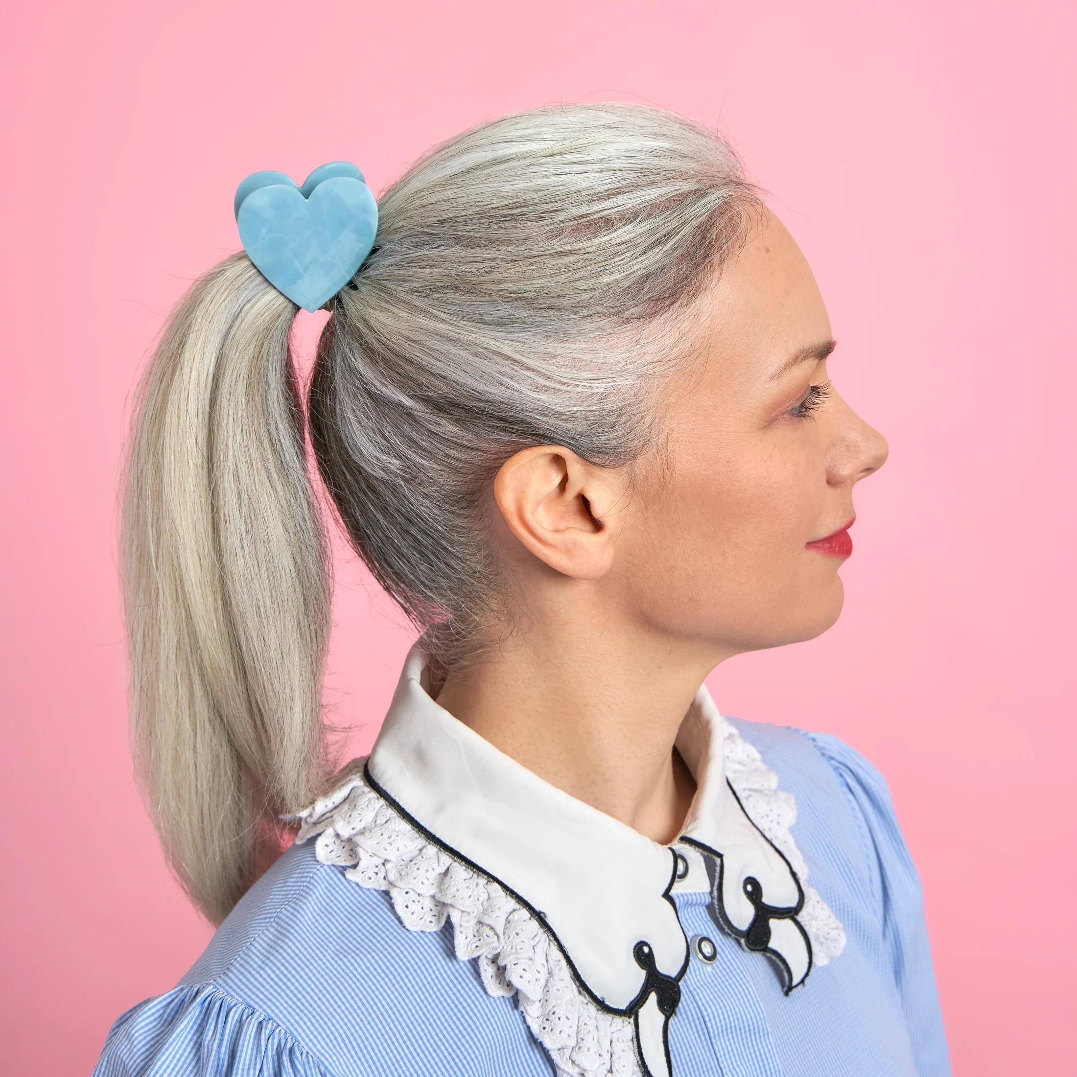 BLUE HEART HAIR CLAW｜Coucou Suzette
