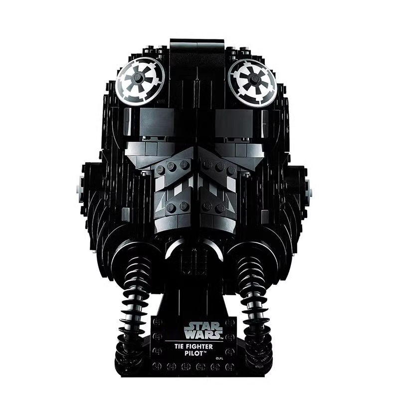 MOC TIE Fighter Pilot Helmet Star Wars Building Set