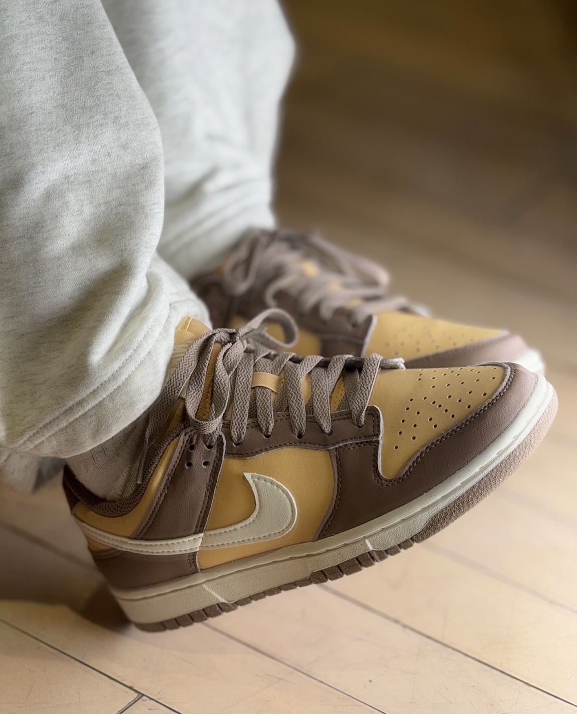 Nike Dunk LOW NEXT NATURE 舒適百搭 防滑耐磨 低幫 板鞋 男女同款 棕米 芝士摩卡 DD1873201