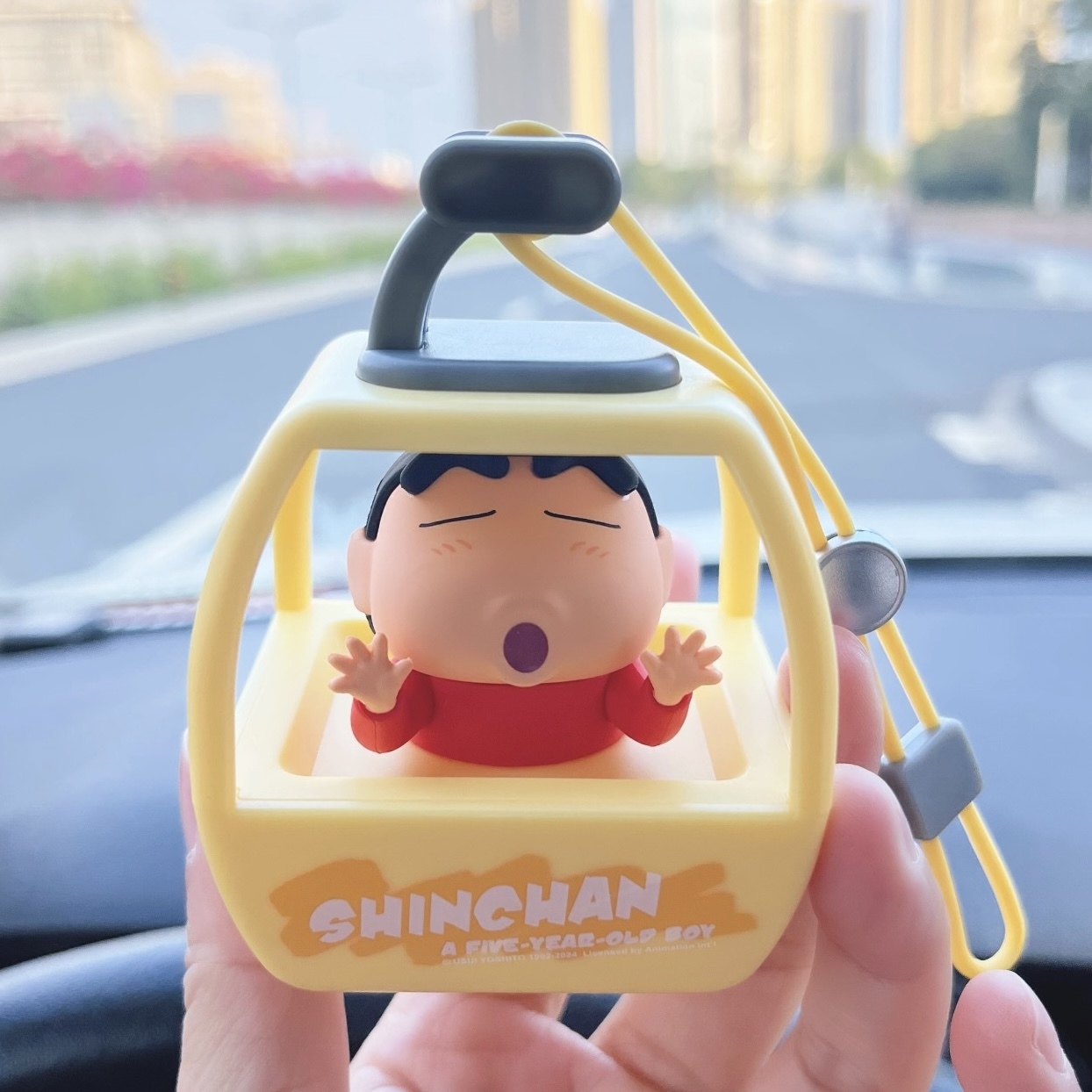 蠟筆小新 創意 車載 纜車 造型 香氛 掛件/預購