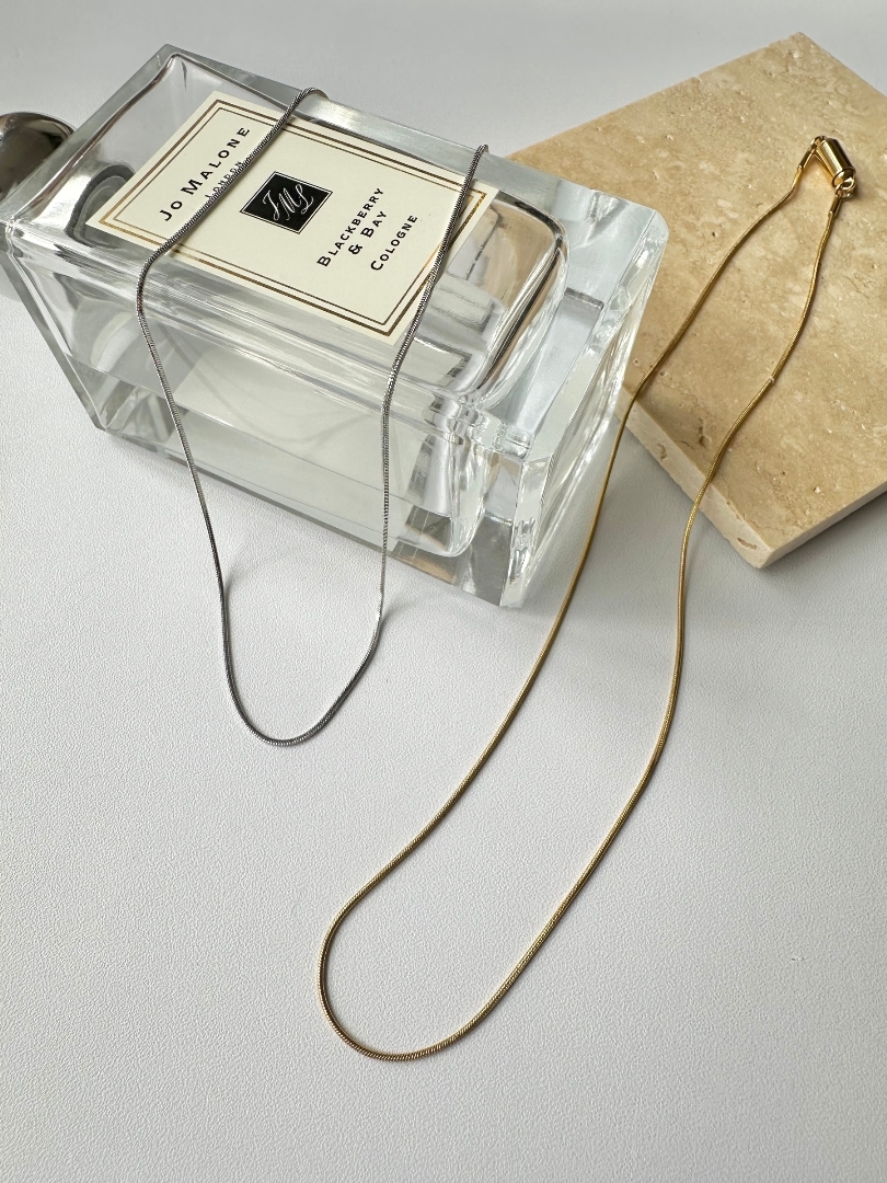 SS magnet snake chain necklace