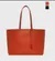 [S] AGATHA Leather Big Tote Bag, Orange, AGTB135-701-Orange (SAG807)