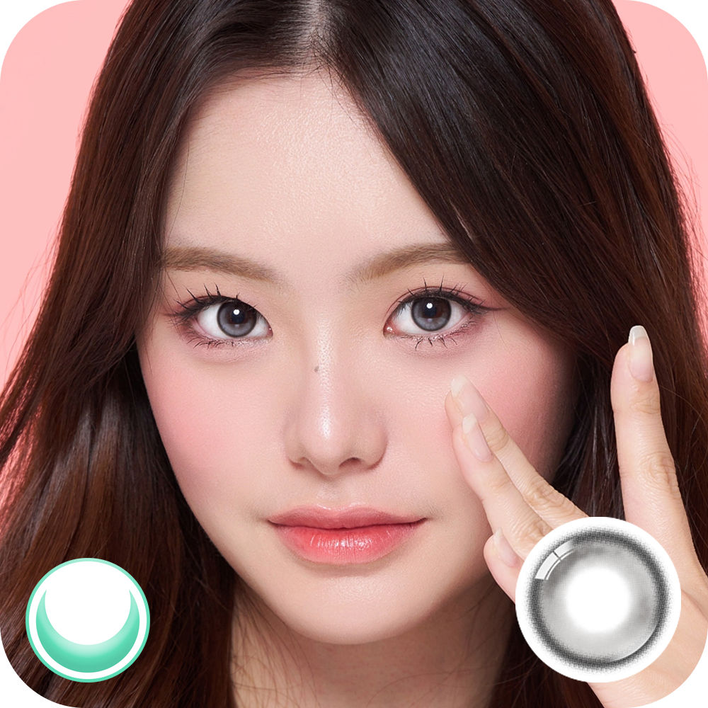 [月拋13.3mm] LENBLING 1 Month VIEWERSUNSET Gray 彩妝隱形眼鏡｜每盒2片