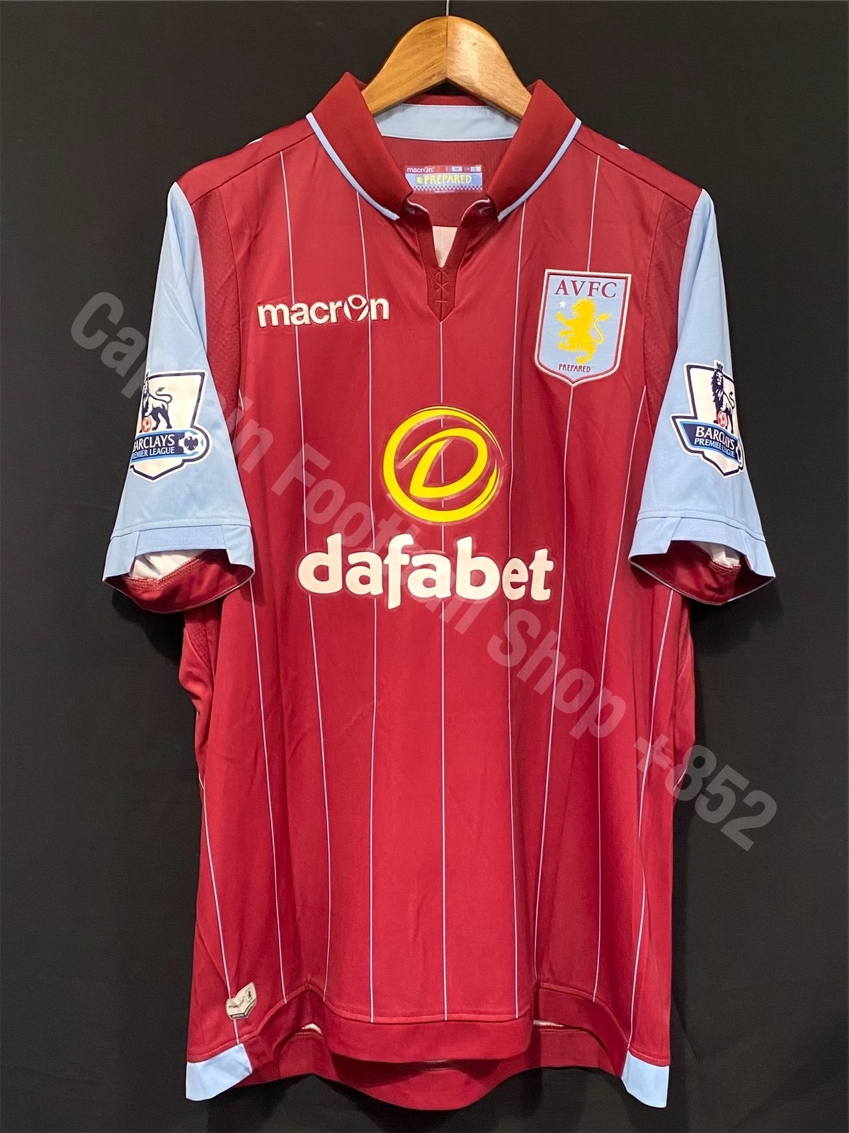 Aston Villa 204-2015 Marcon Home Shirt #40 GREALISH