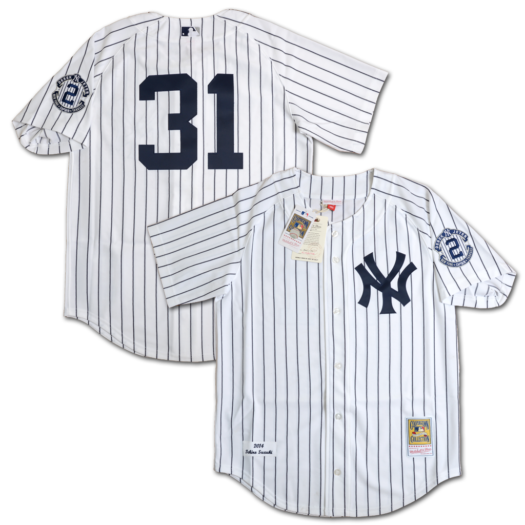 Mitchell & Ness 紐約洋基隊 鈴木一朗 2014 球員版 主場球衣