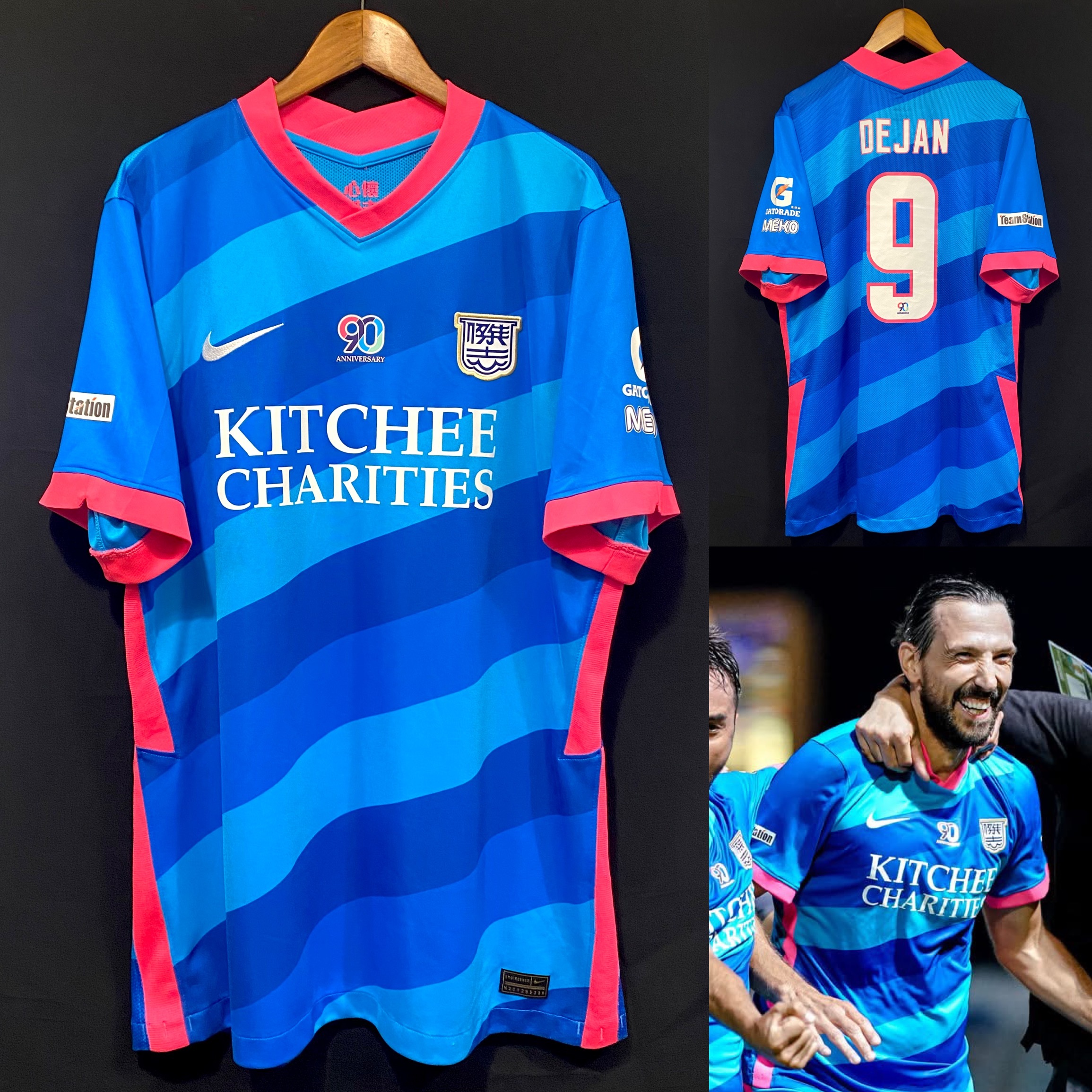 Kitchee 2022-2023 90th Anniversary Nike Home Special Shirt #9 DEJAN