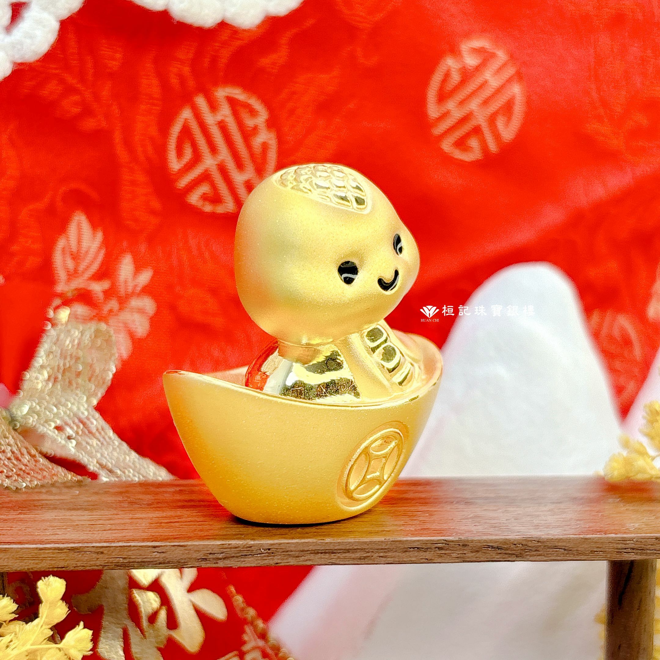 發財蛇我其誰 黃金擺件