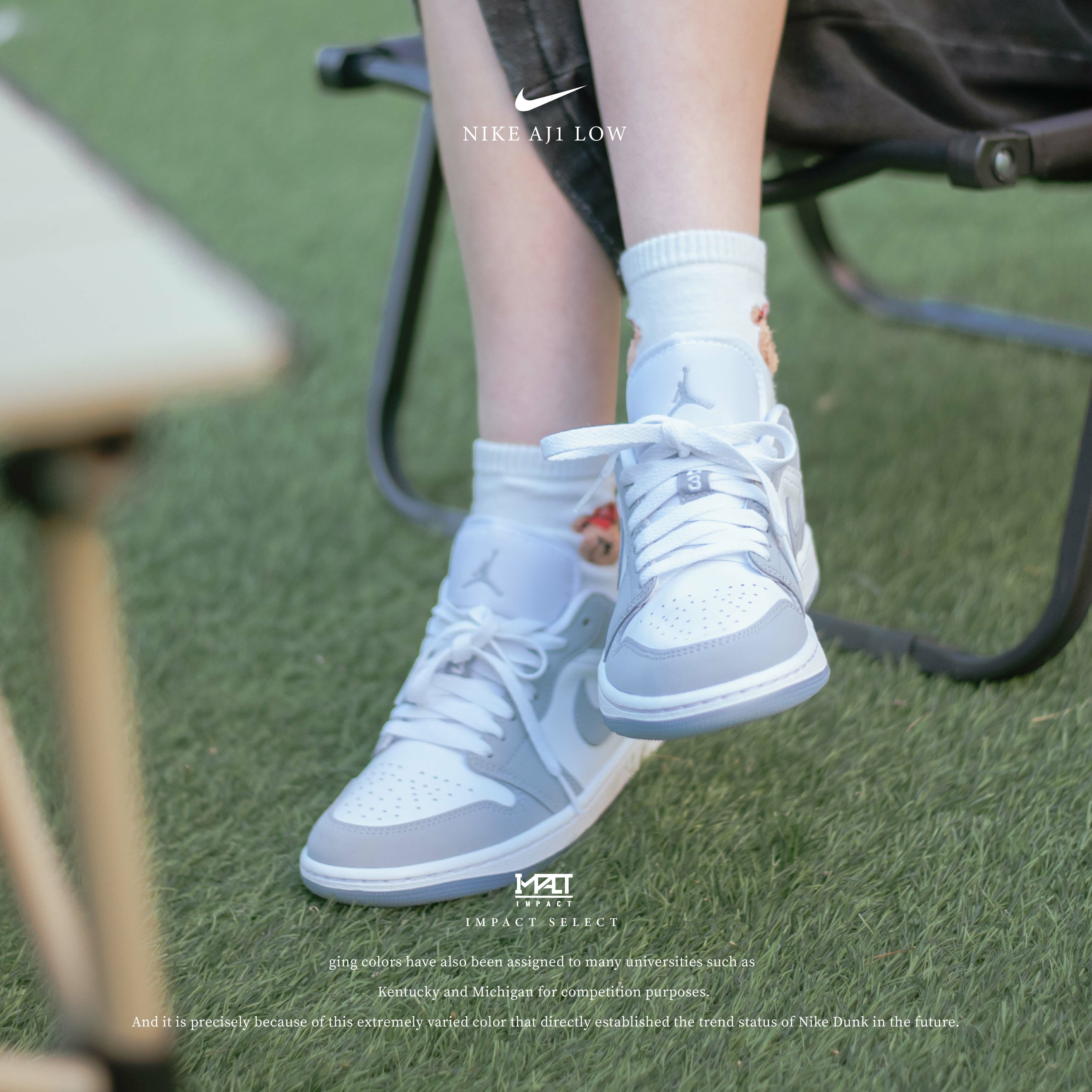 Air Jordan 1 Low White Wolf Grey 冰底 小Dior 狼灰 DC0774-105